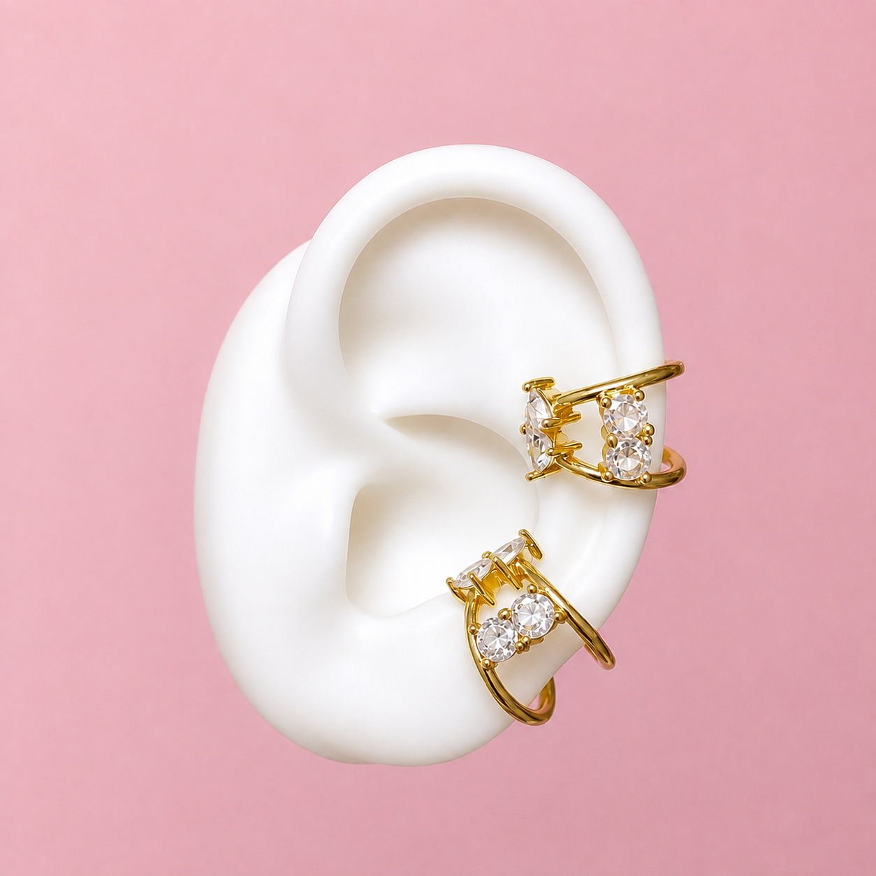 Starlight Crystal Ear Cuff