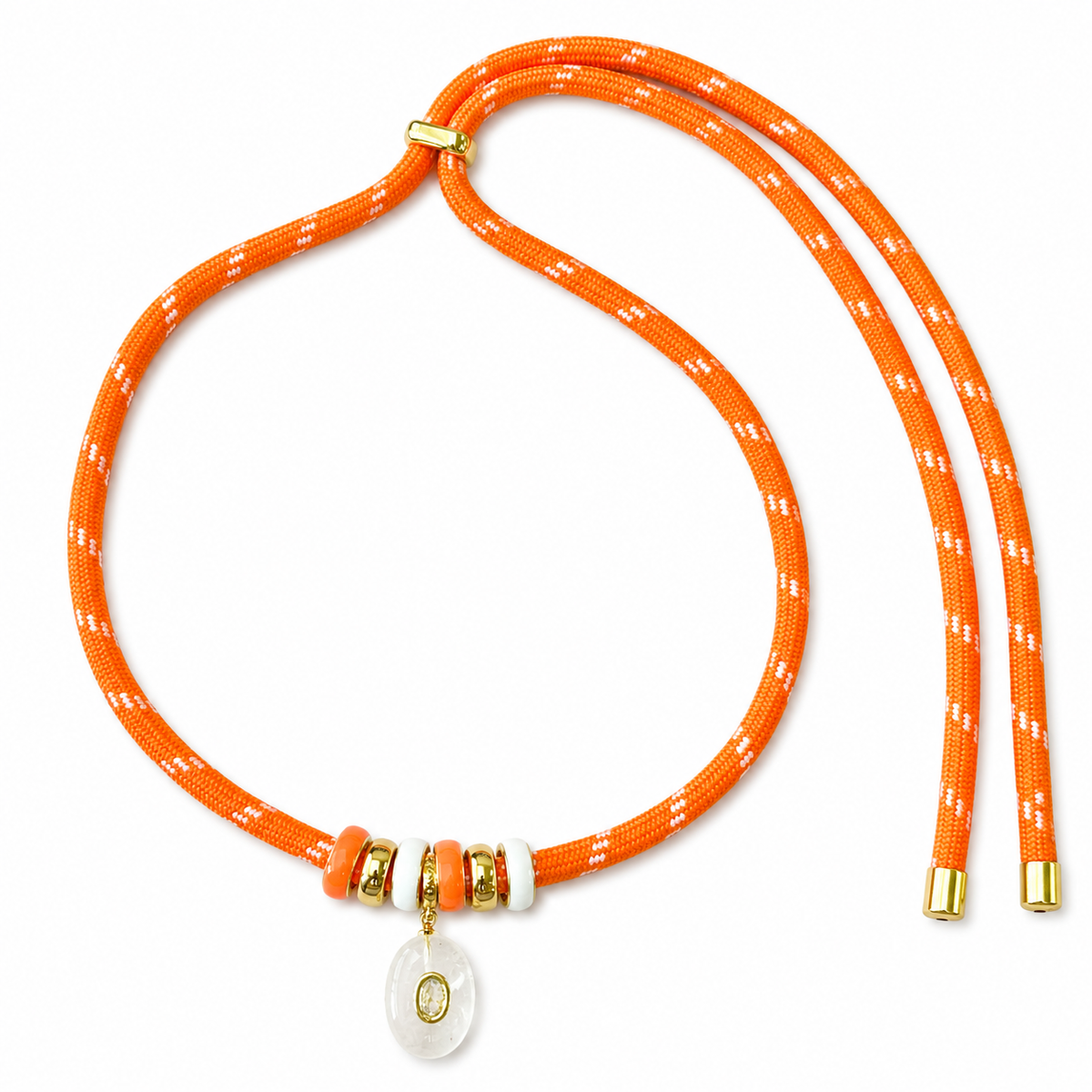 Boho Stone Cord Necklace