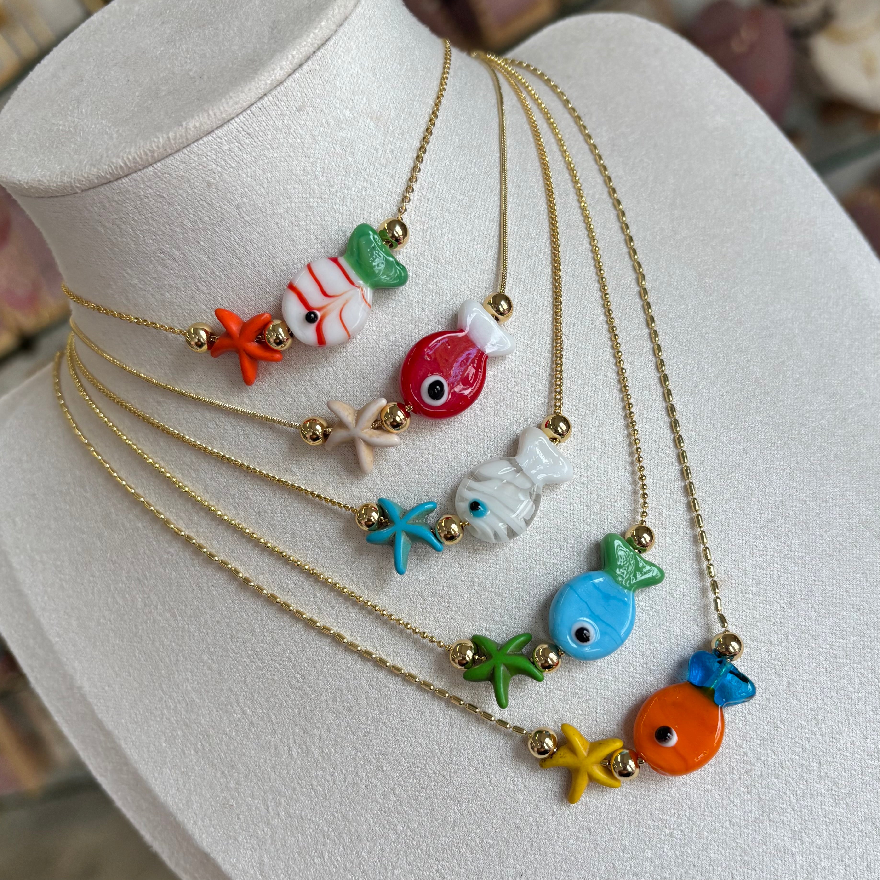 Glass Fish Necklace
