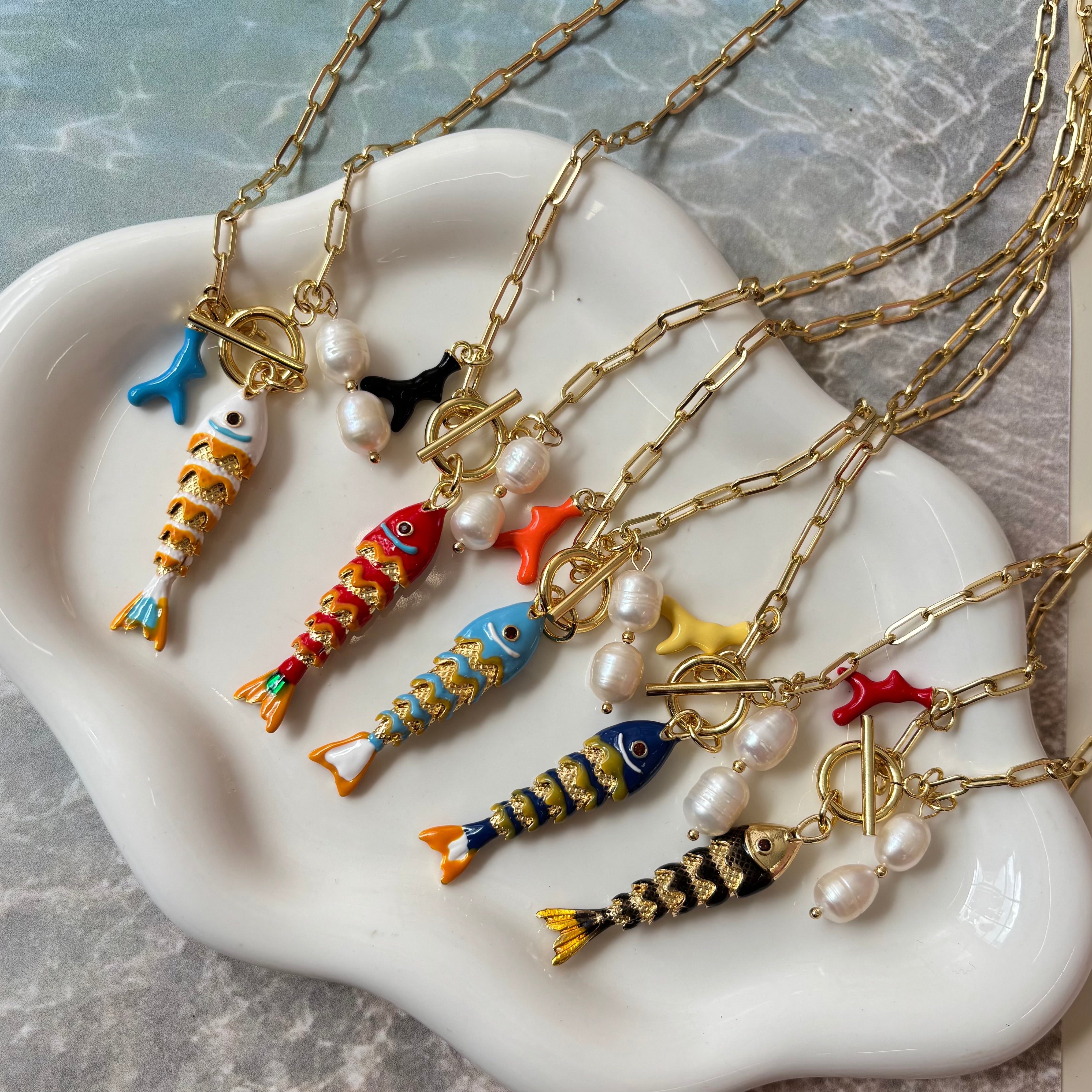 Sardine Color Necklace