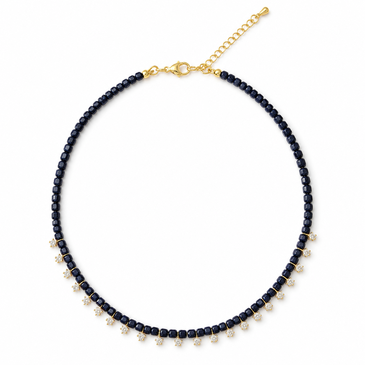 Stardust Sand Stone Beaded Necklace