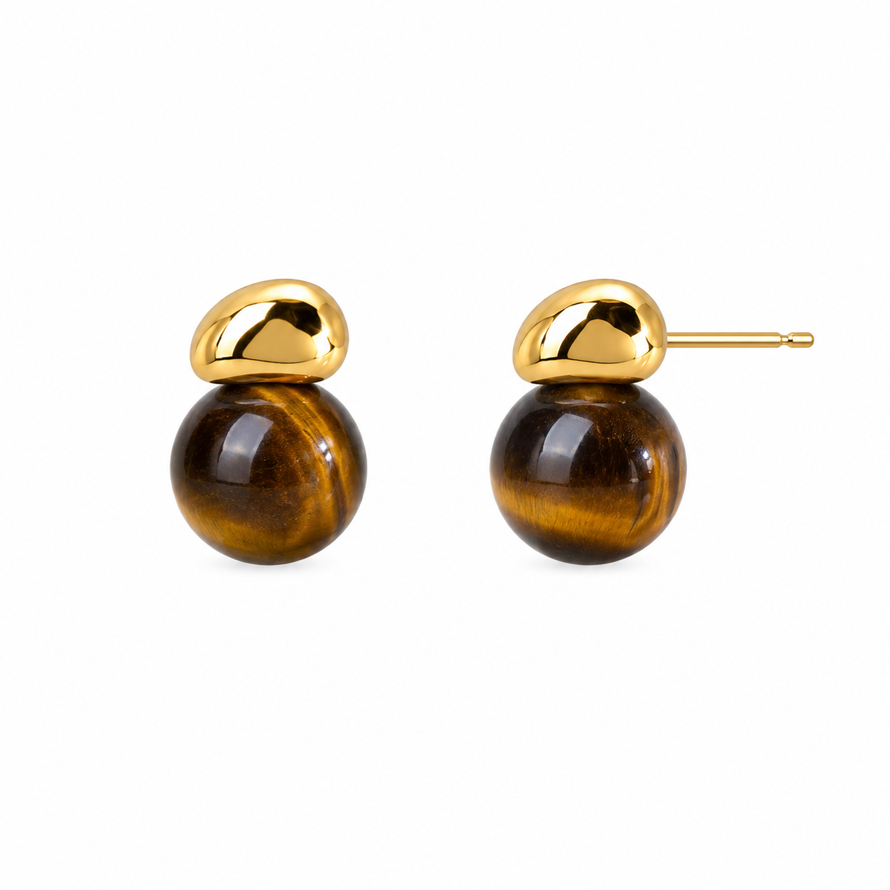 Natural Stone Drop Earrings