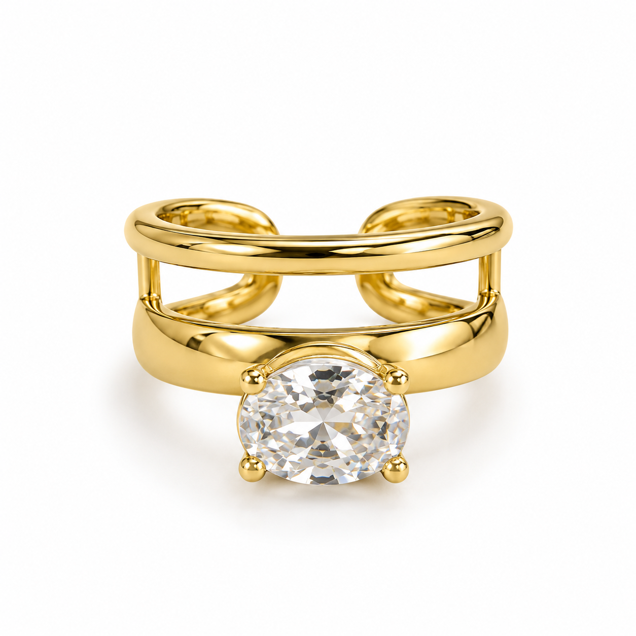 Luxe Crystal Statement Ring Set
