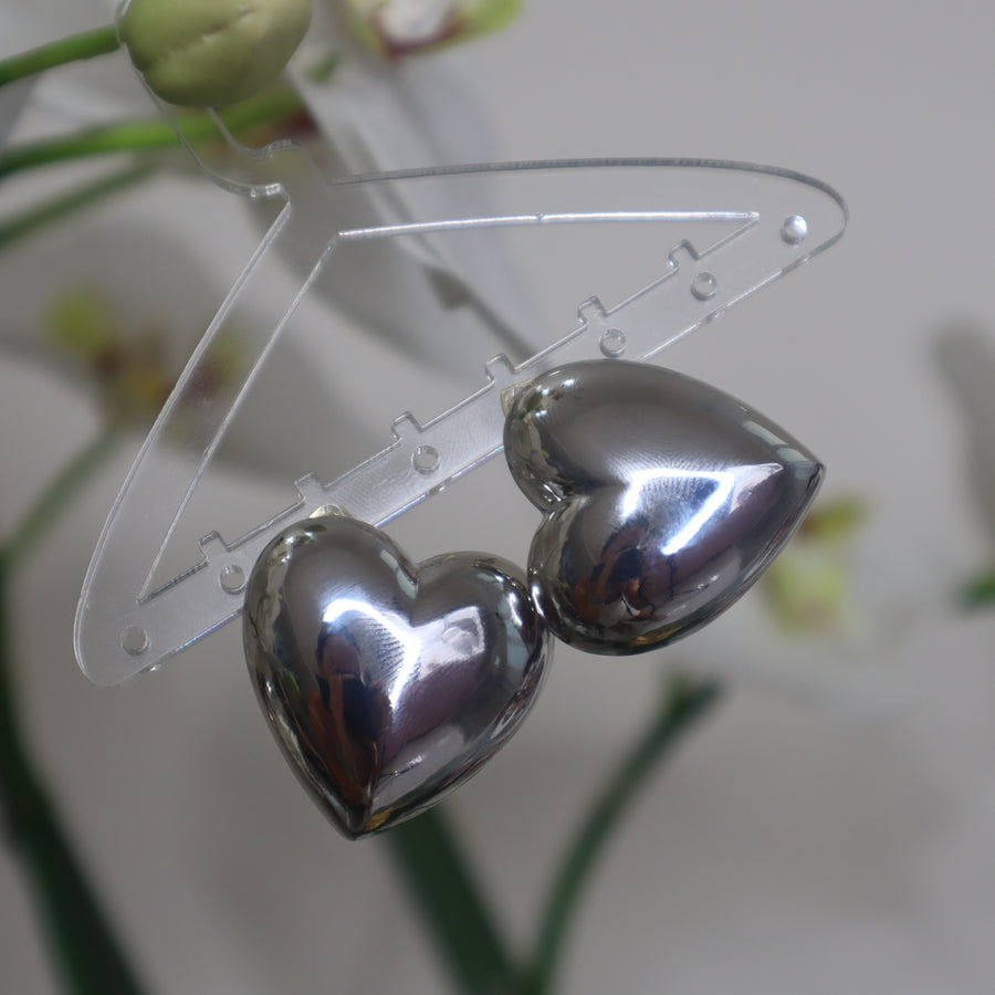 Chunky Big Hearts Earrings