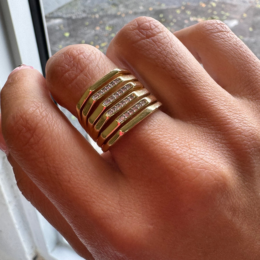 Golden Stack Ring