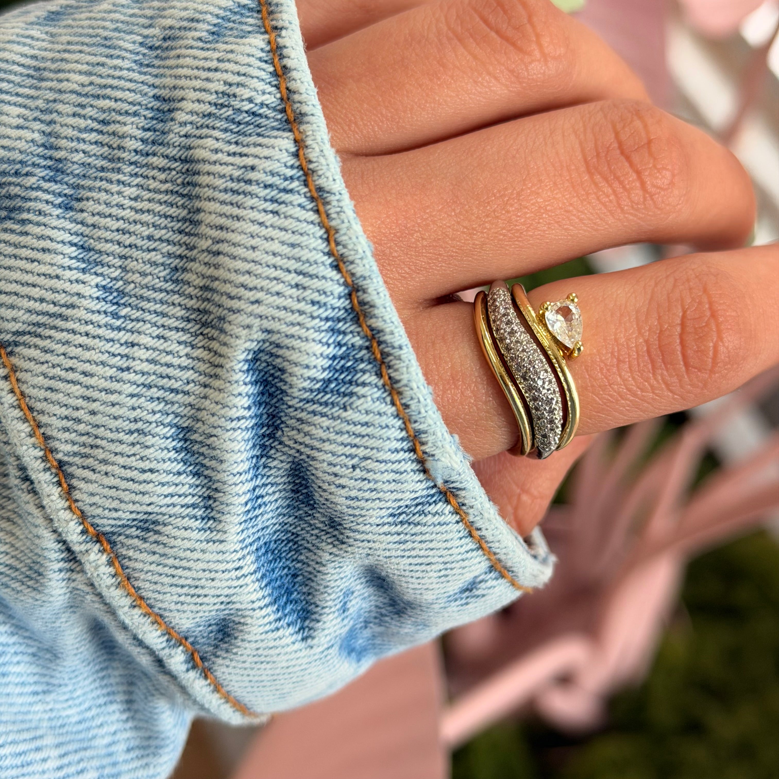 Luxe Curve Stack Ring Set