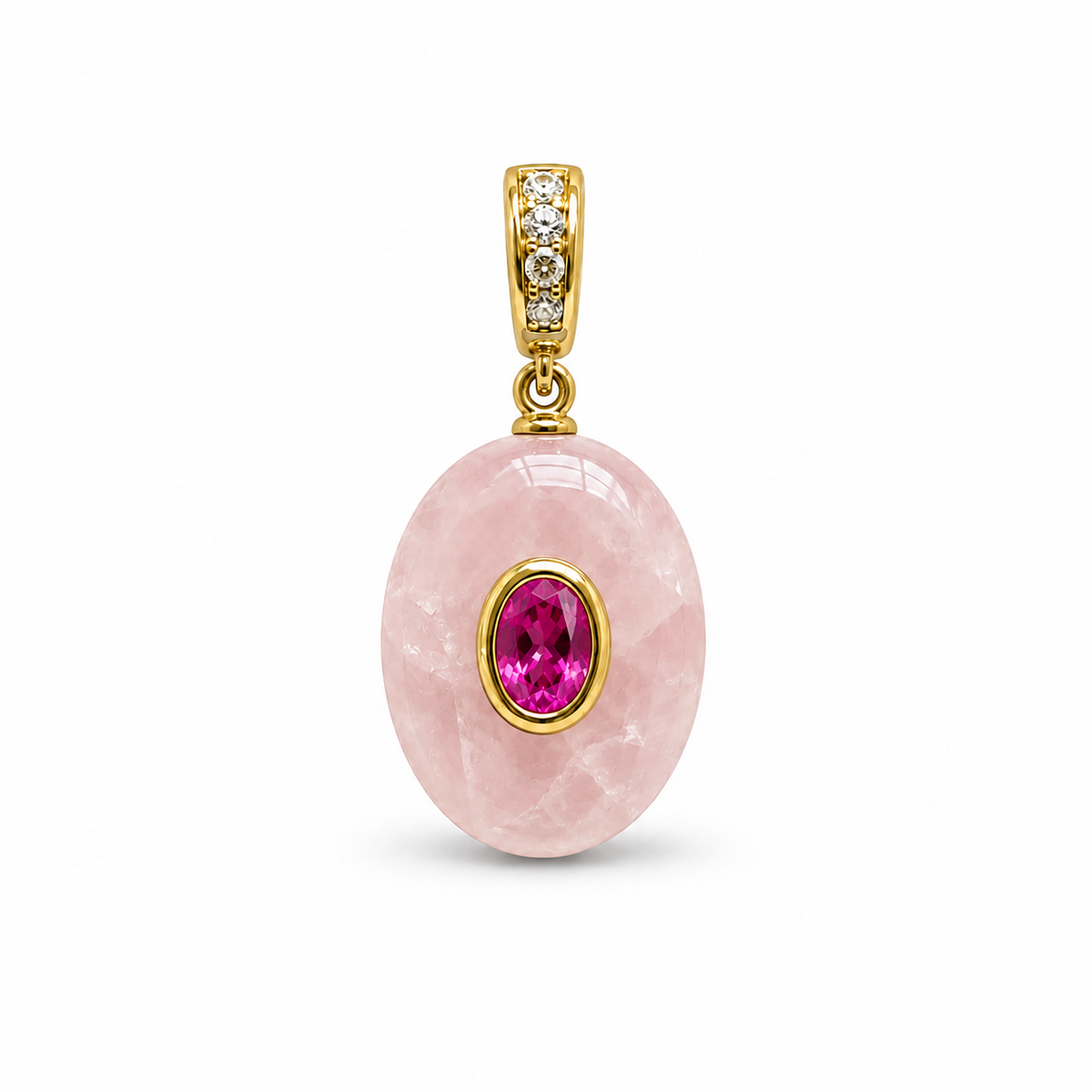 Aura Oval Clasp Natural Charm