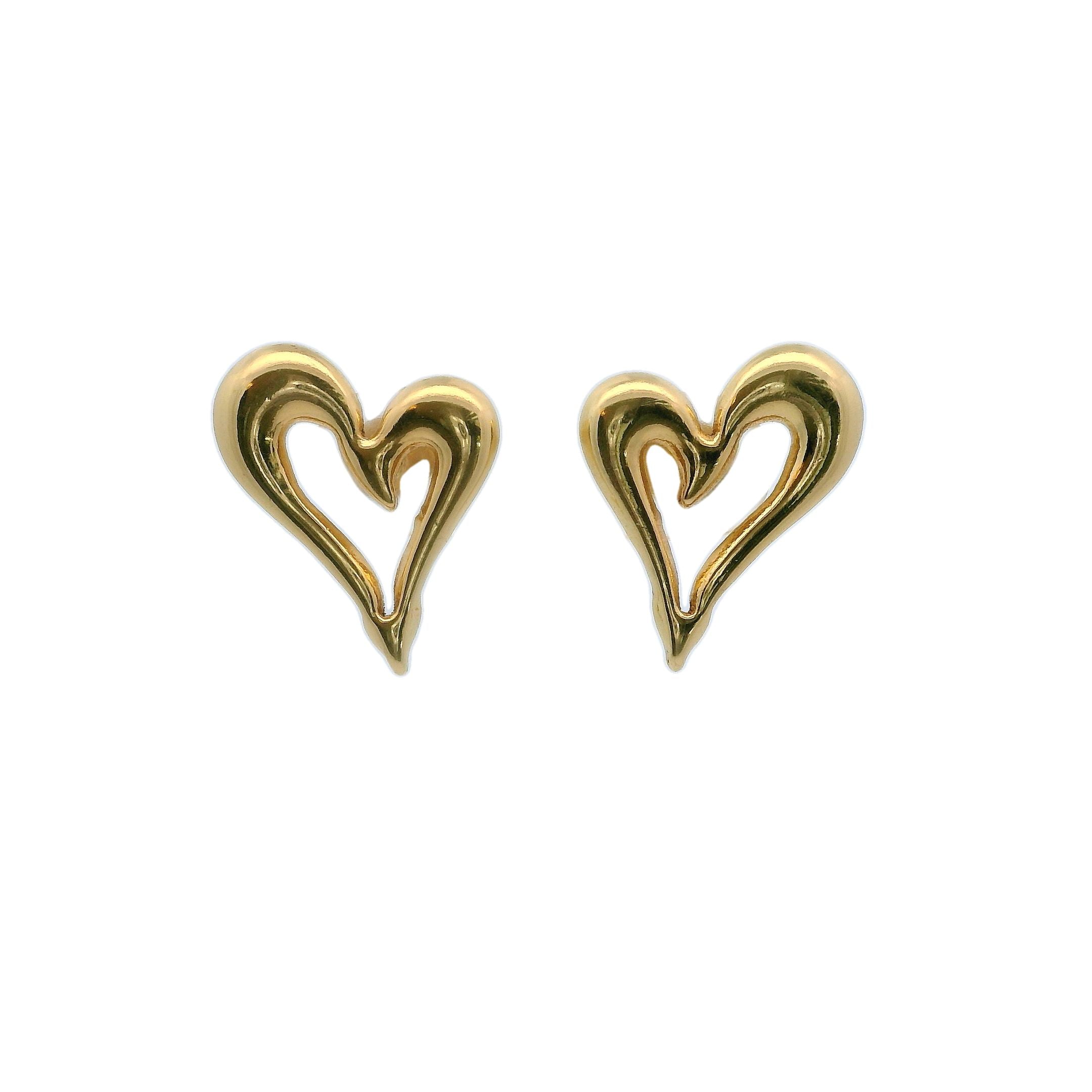 Cursive Heart Earring