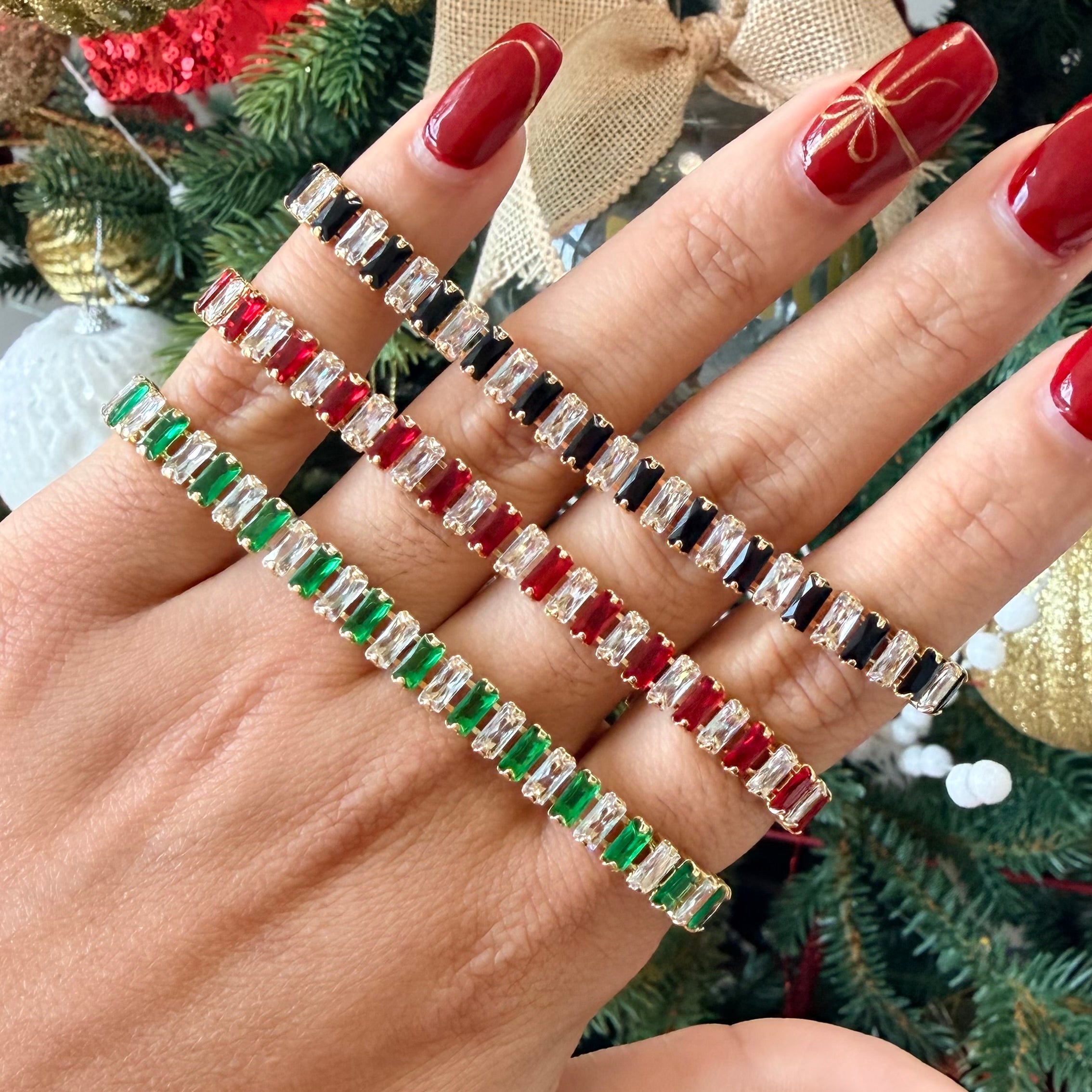 Baguette Mix Tennis Bracelets