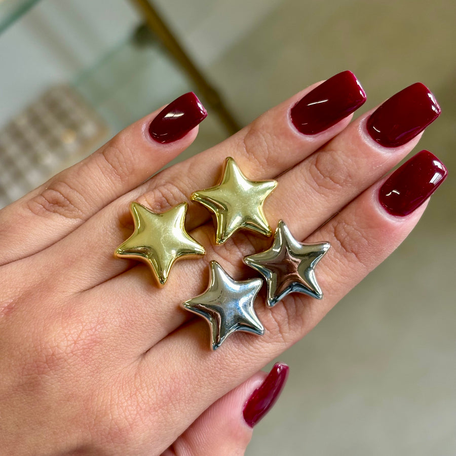 Chunky Star Earrings