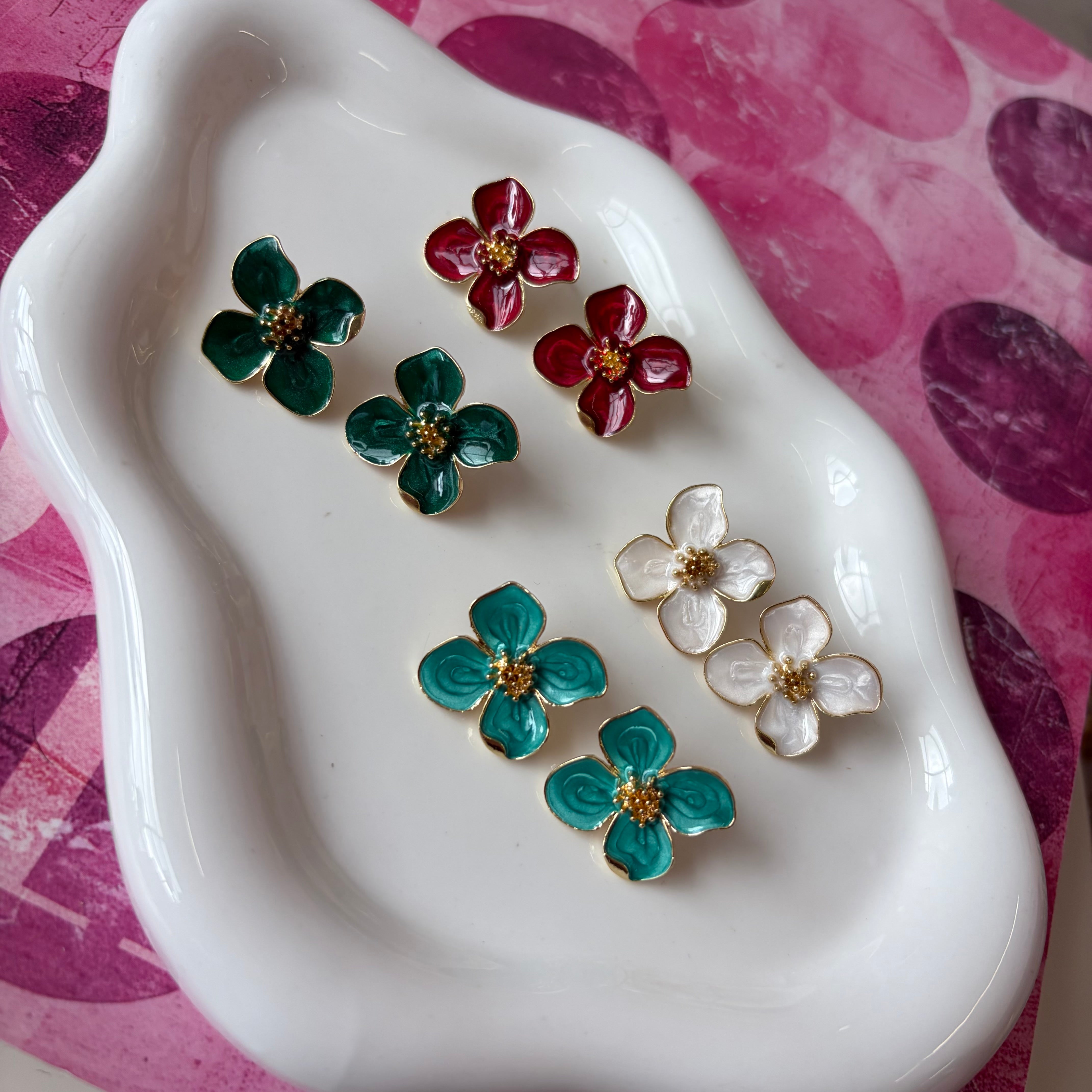 Flower Color Earrings