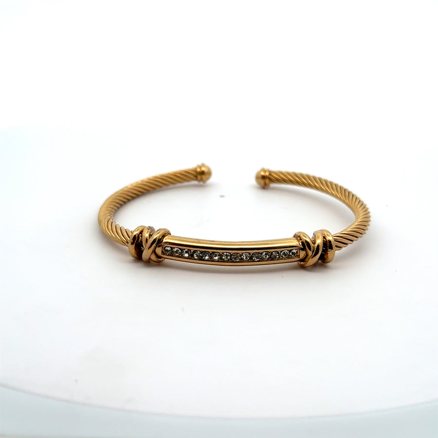 Diamond Line Cable Bracelet