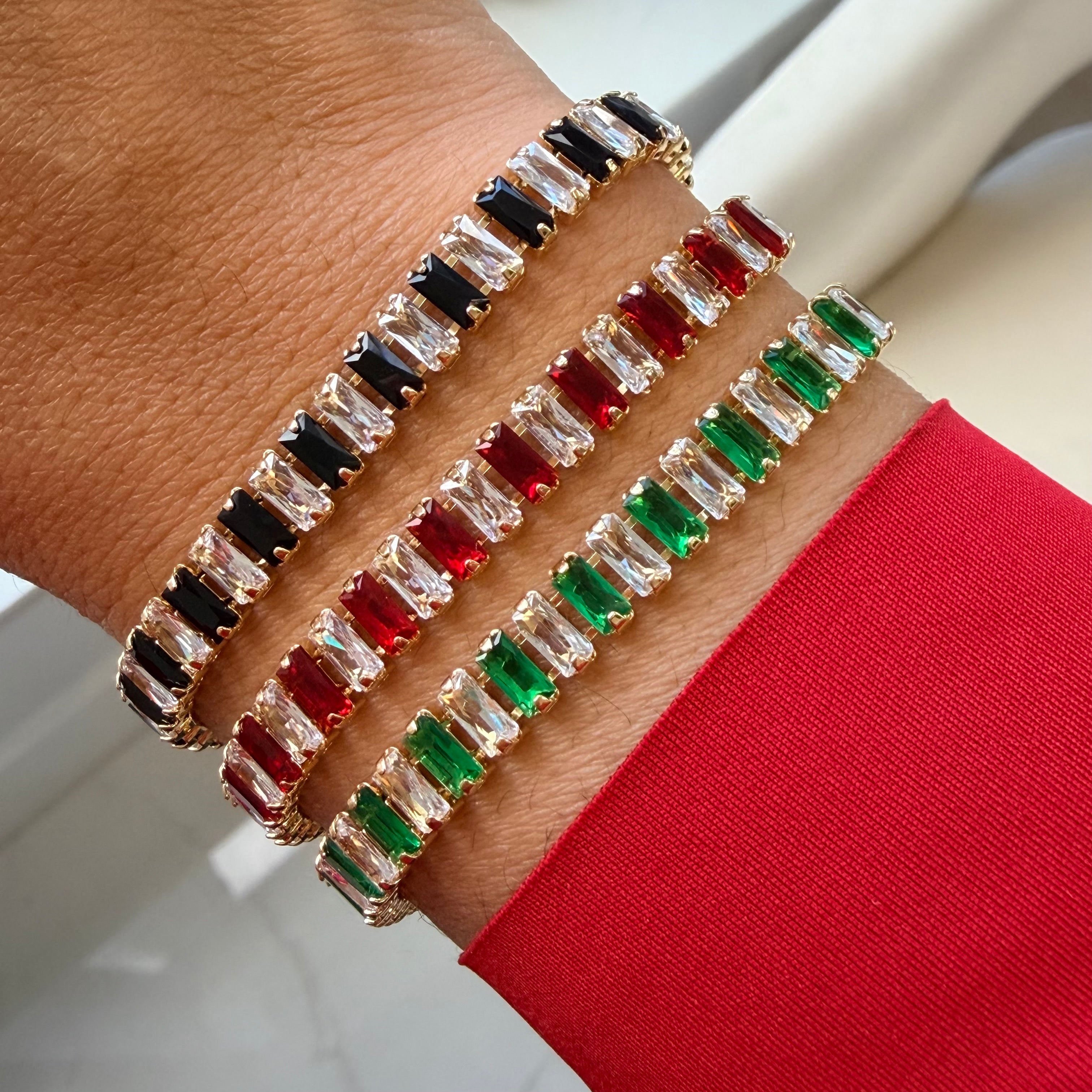 Baguette Mix Tennis Bracelets