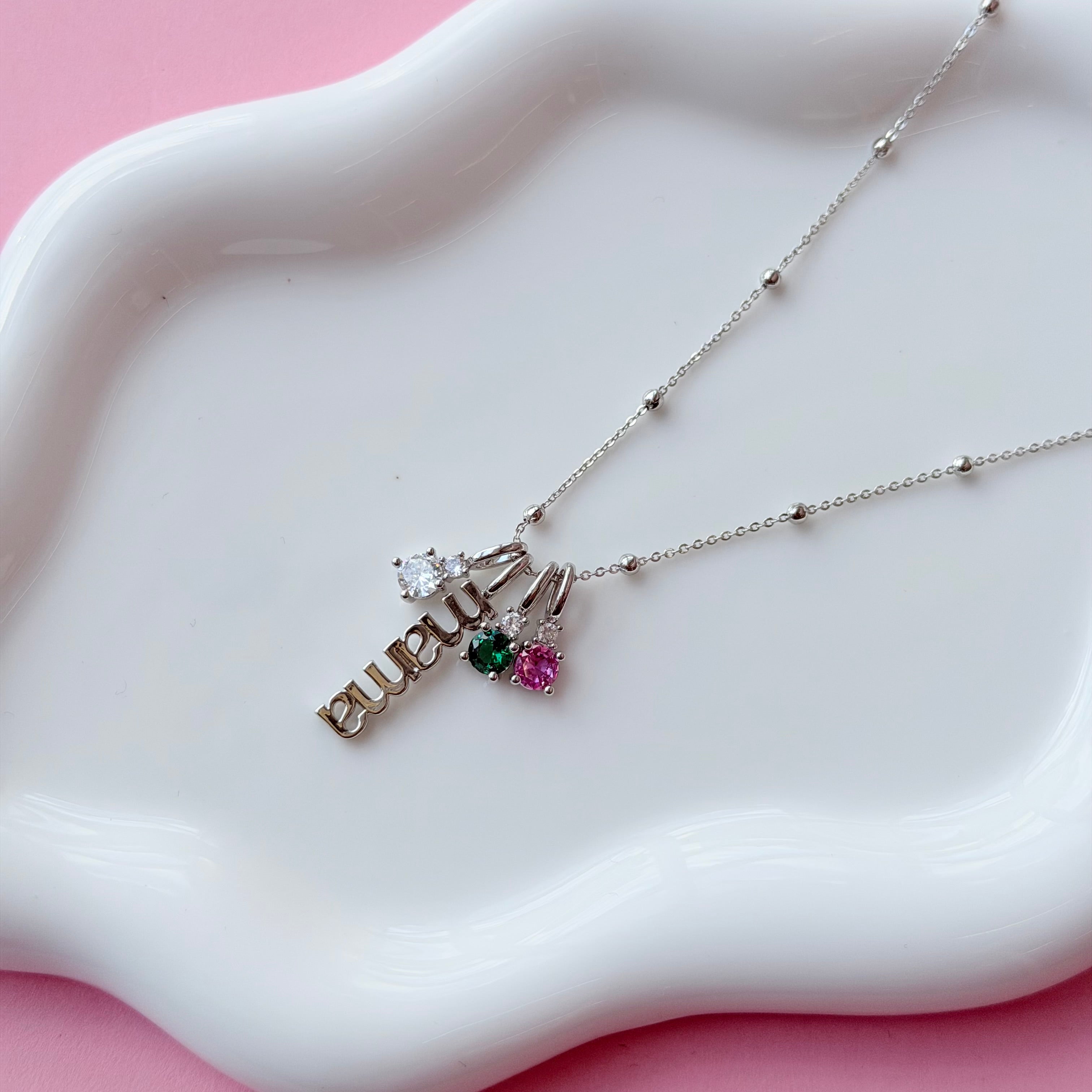 Mama Birthstone Necklace