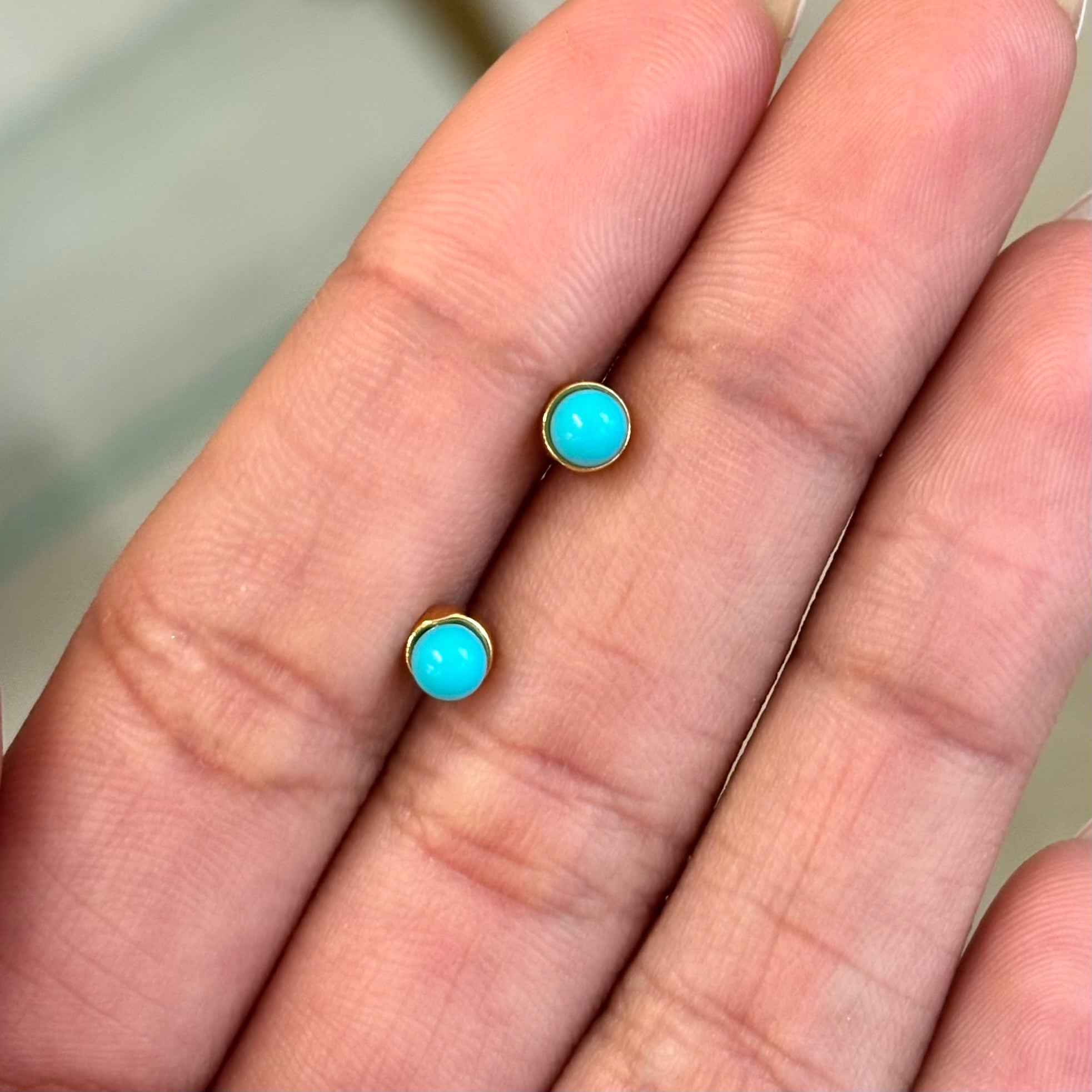 Turquoise Halo earring