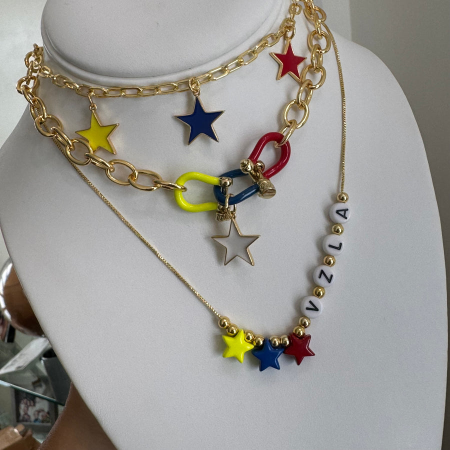 Omega Tricolor Necklace