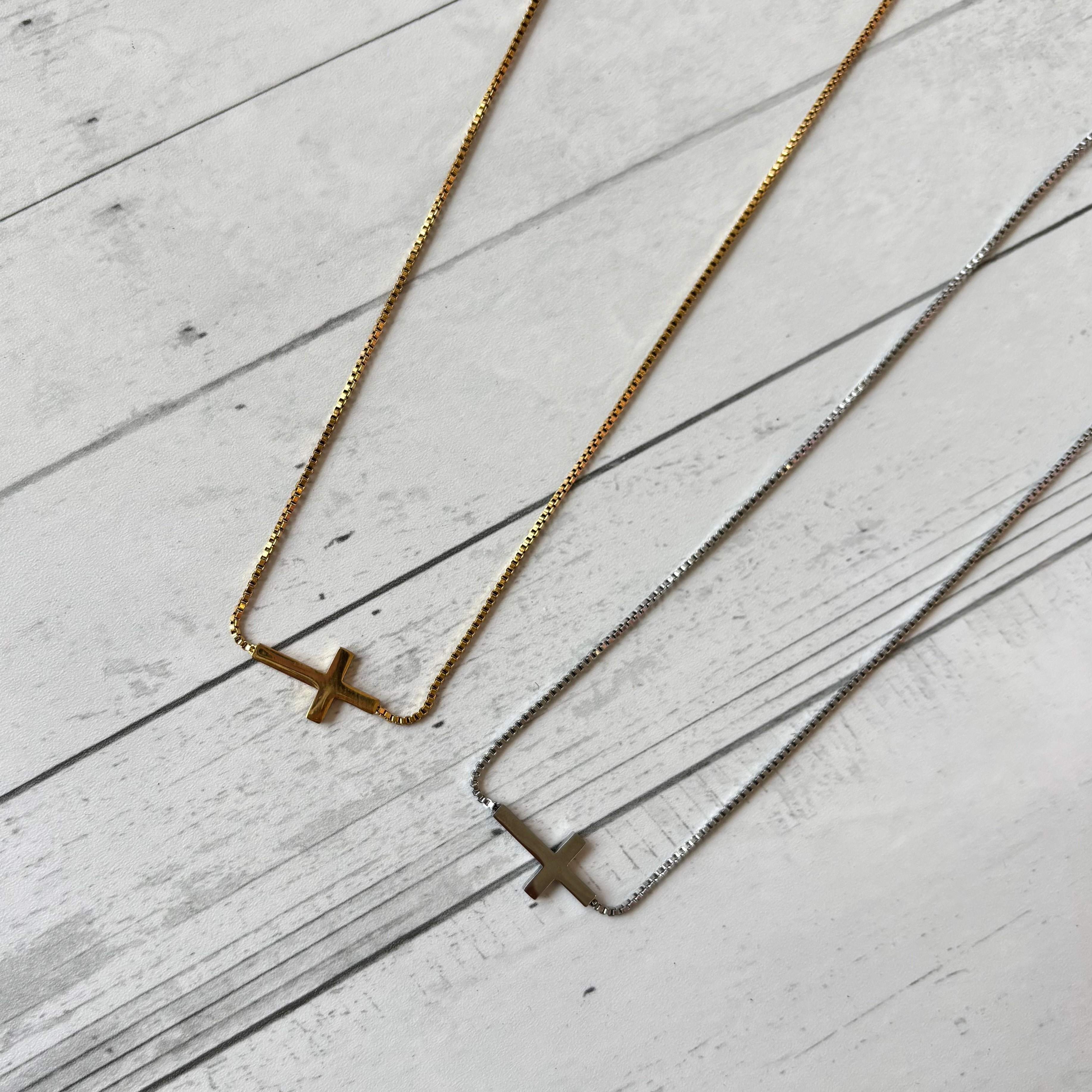 Gold Cross Choker