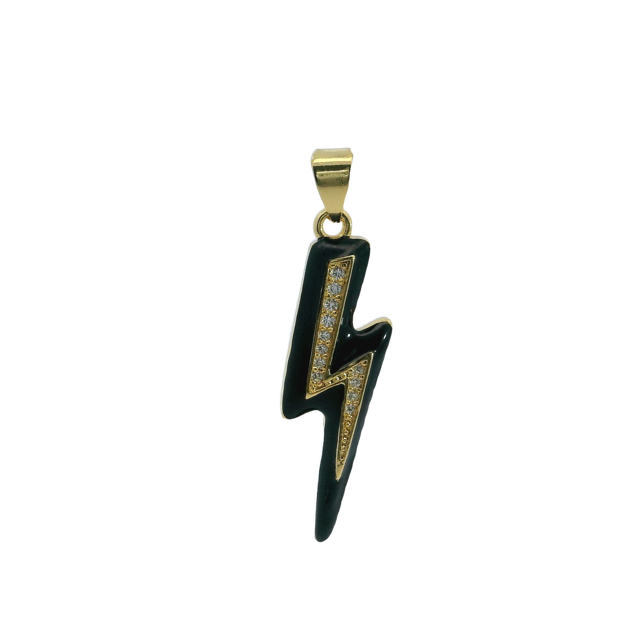 Lightning Enamel Charm