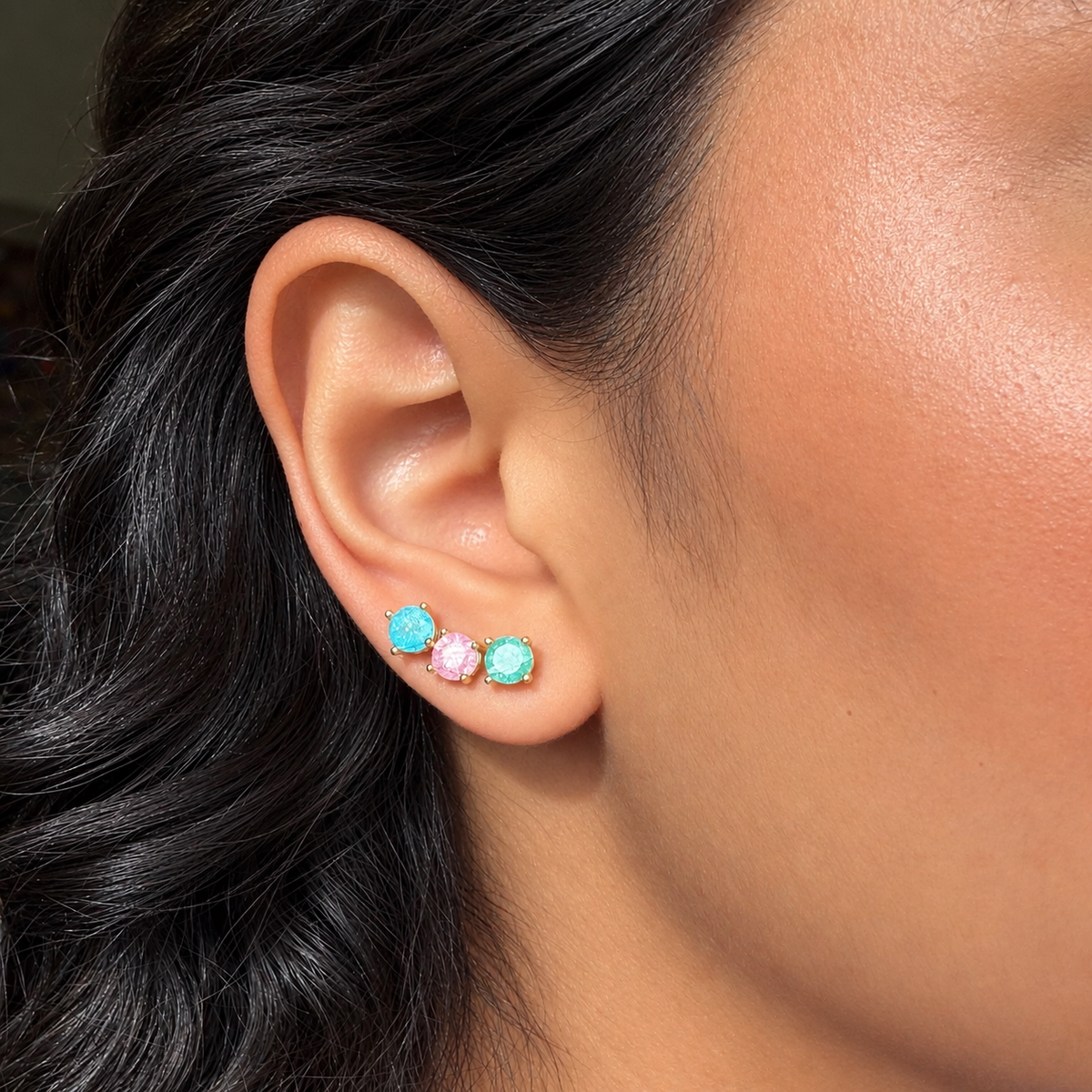 Candy Crystal Stud Earrings