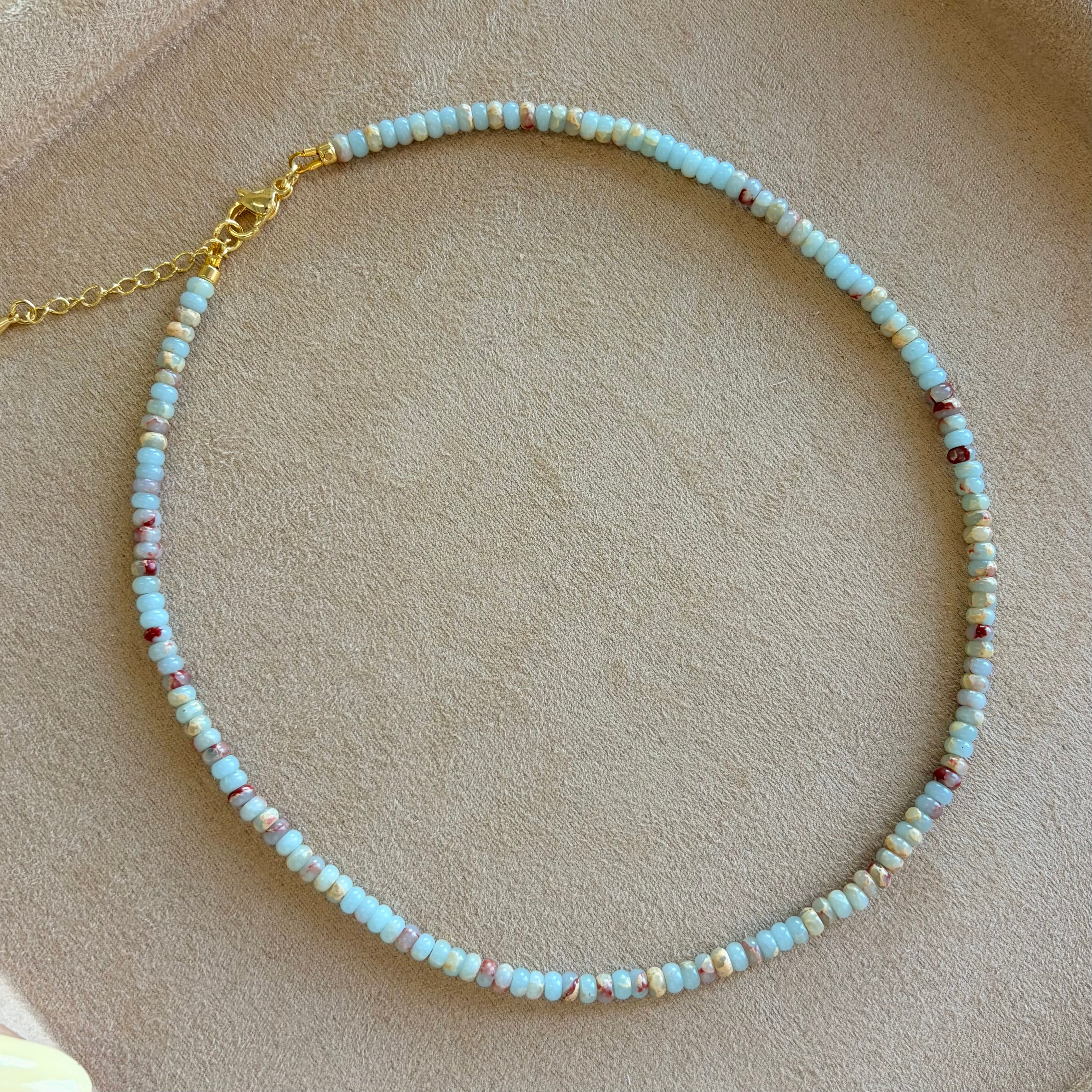 Aqua Natural Stone Necklace