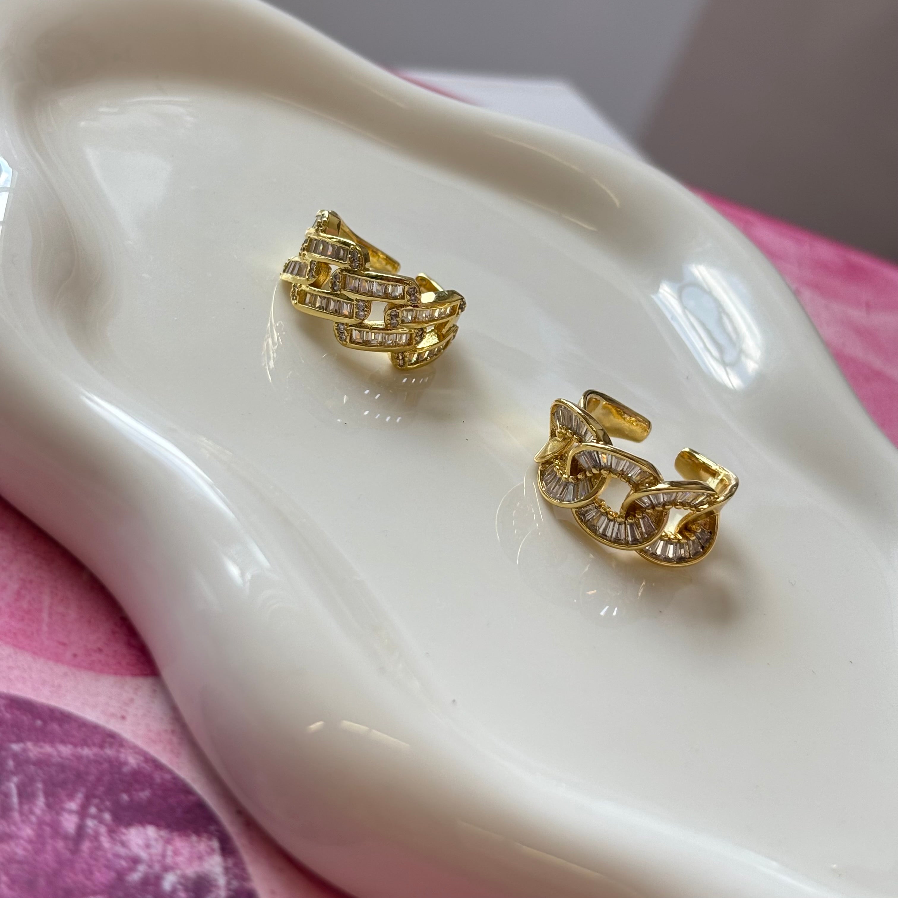 Chain Crystal Ring