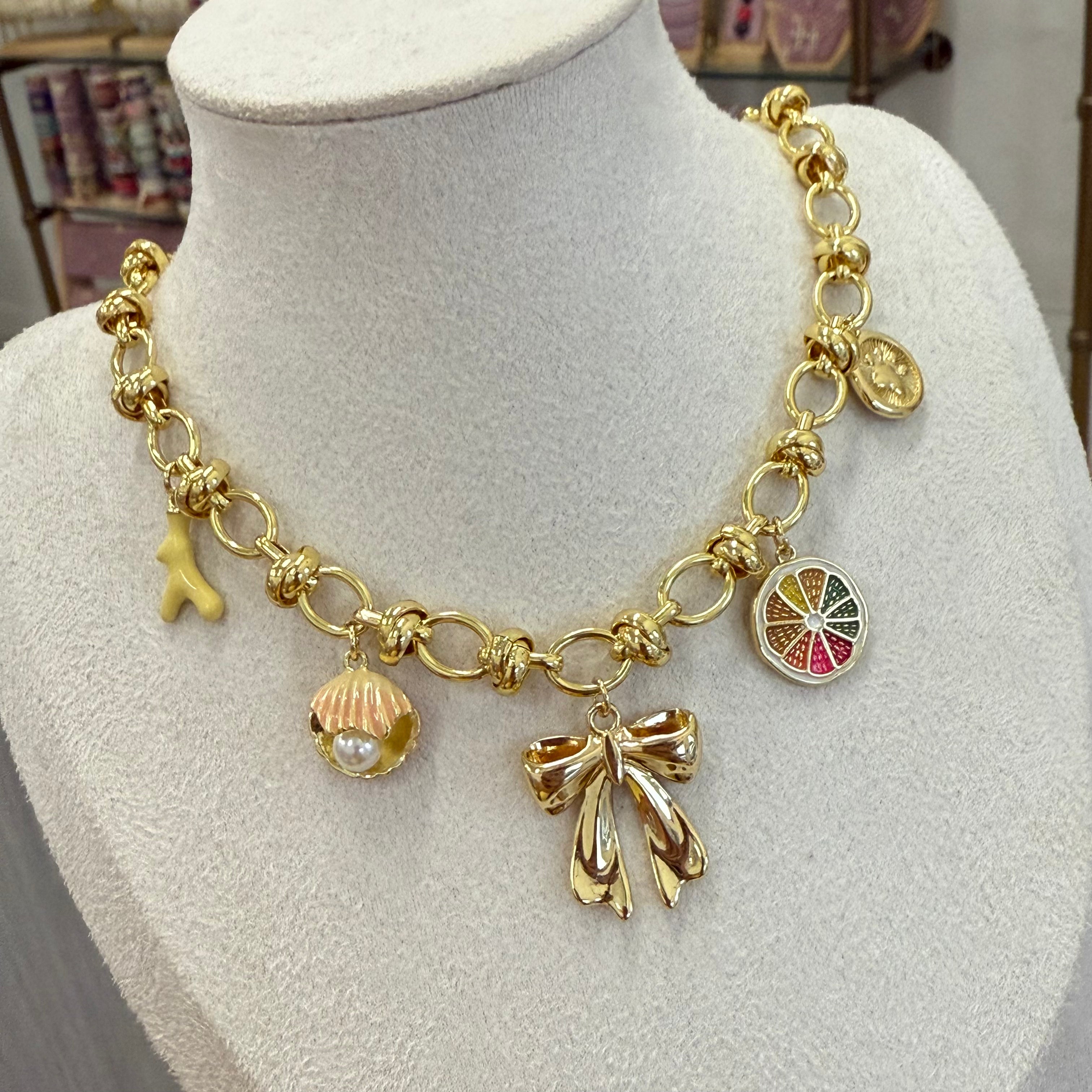 Citrus Multicharm Necklace