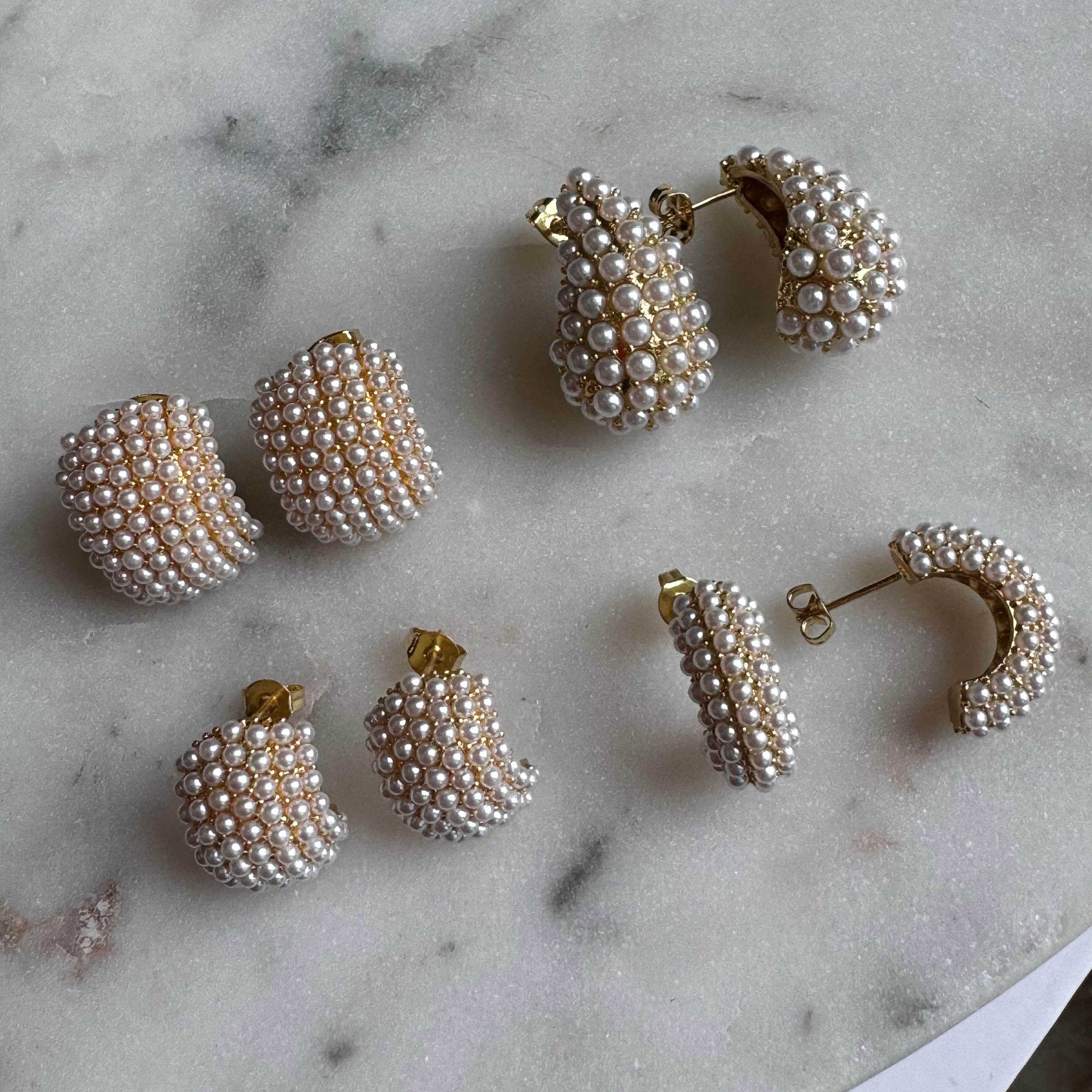 Full Pearl Earrings