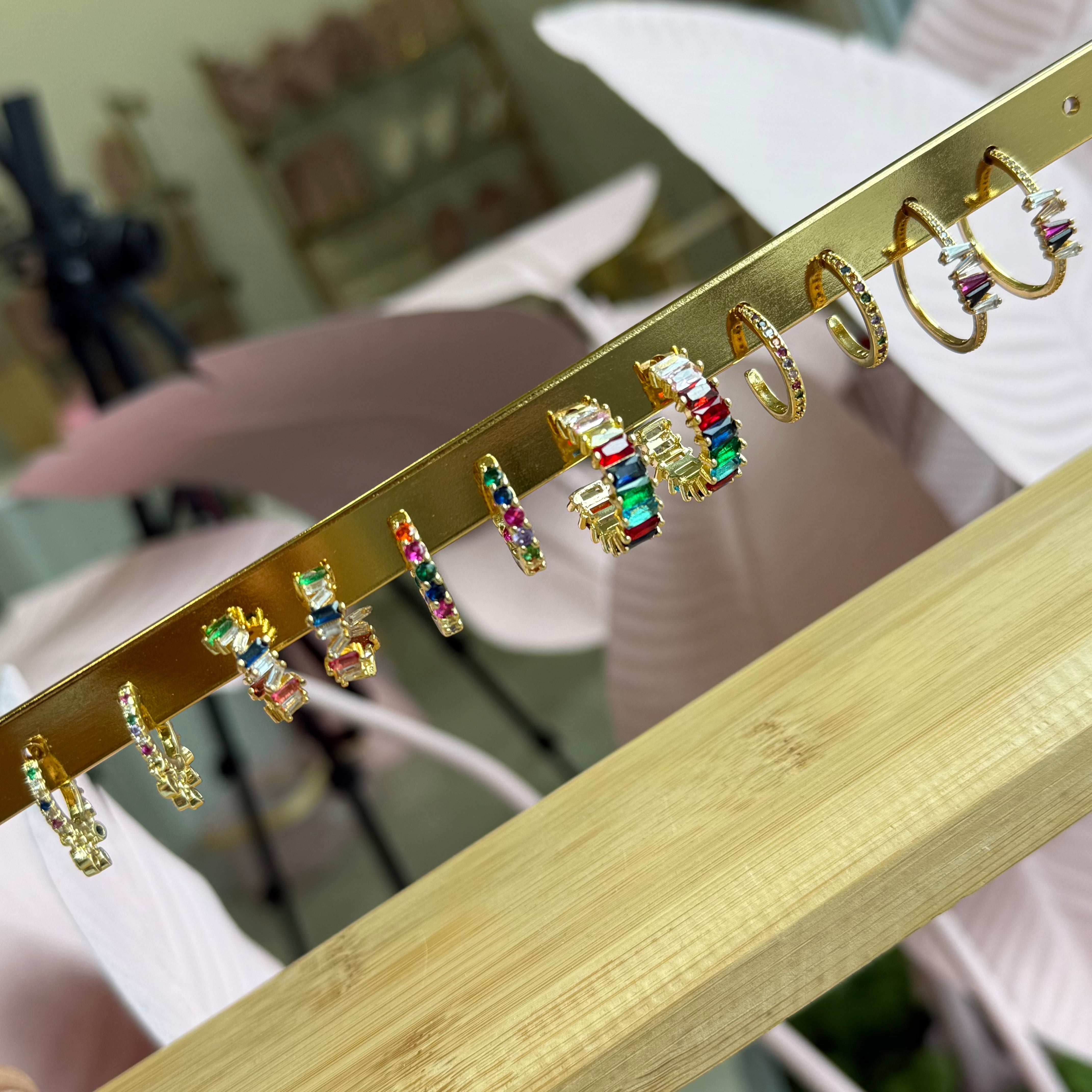 Crystal Colors Hoops
