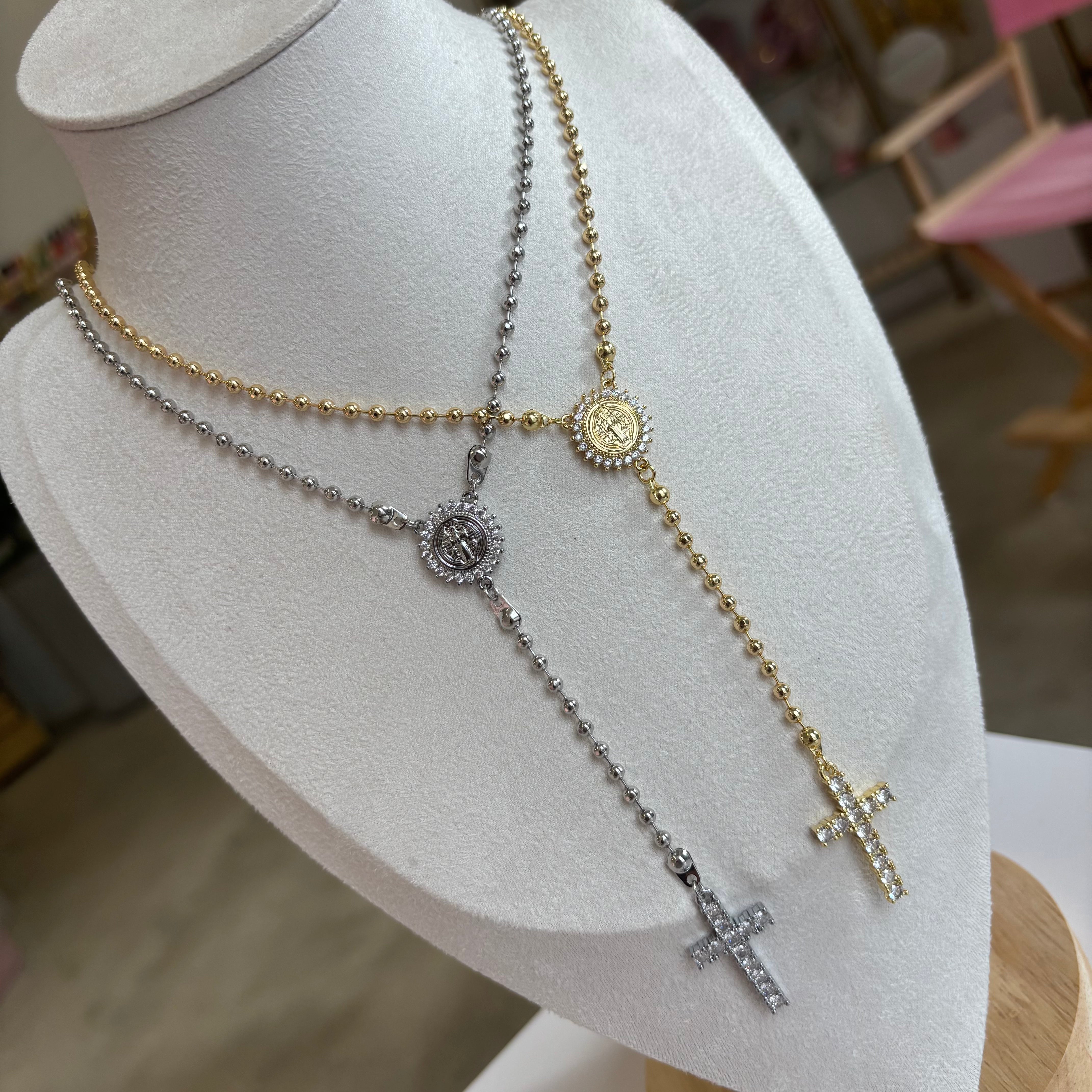 Rosario Ball Necklace