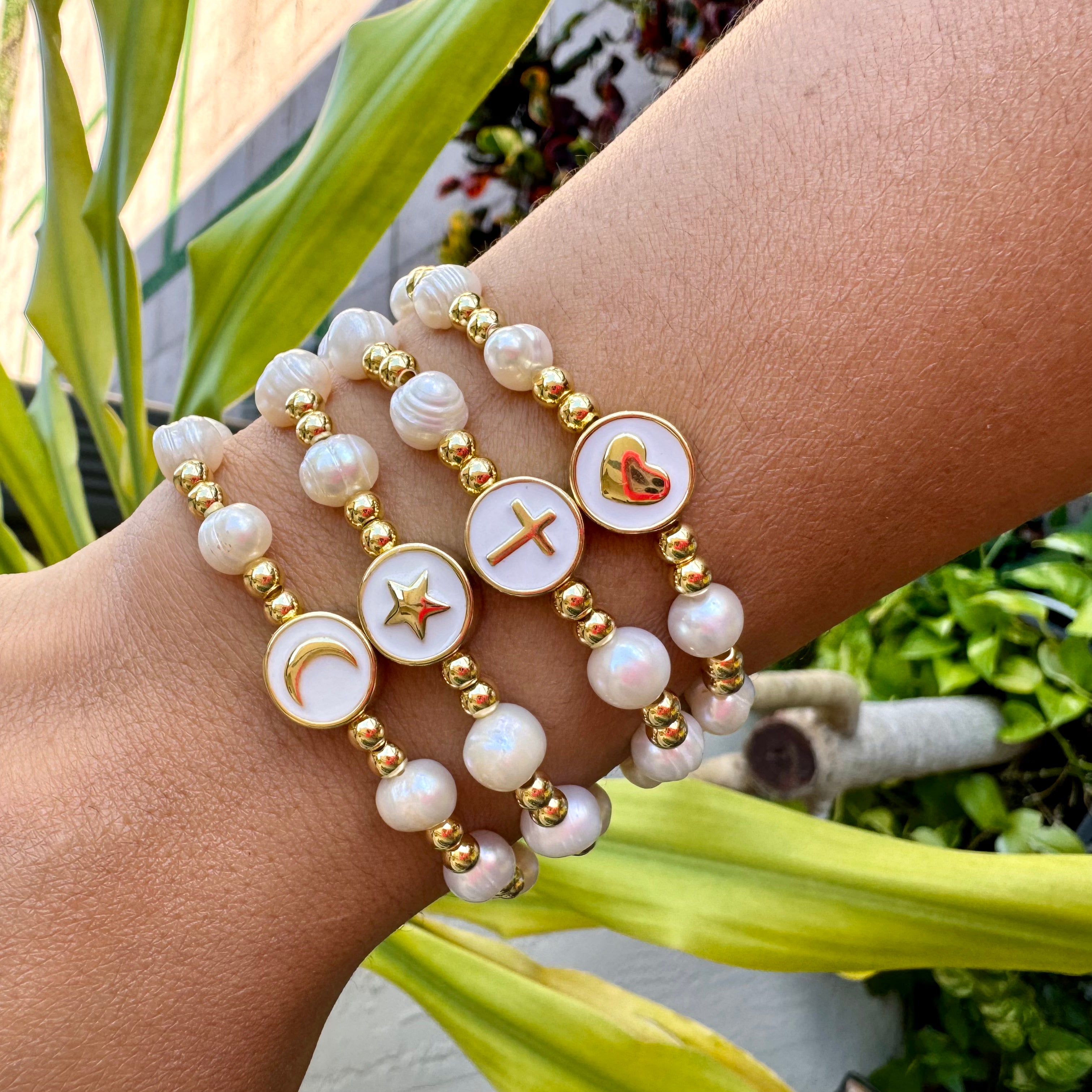 Pearls Charm Bracelet