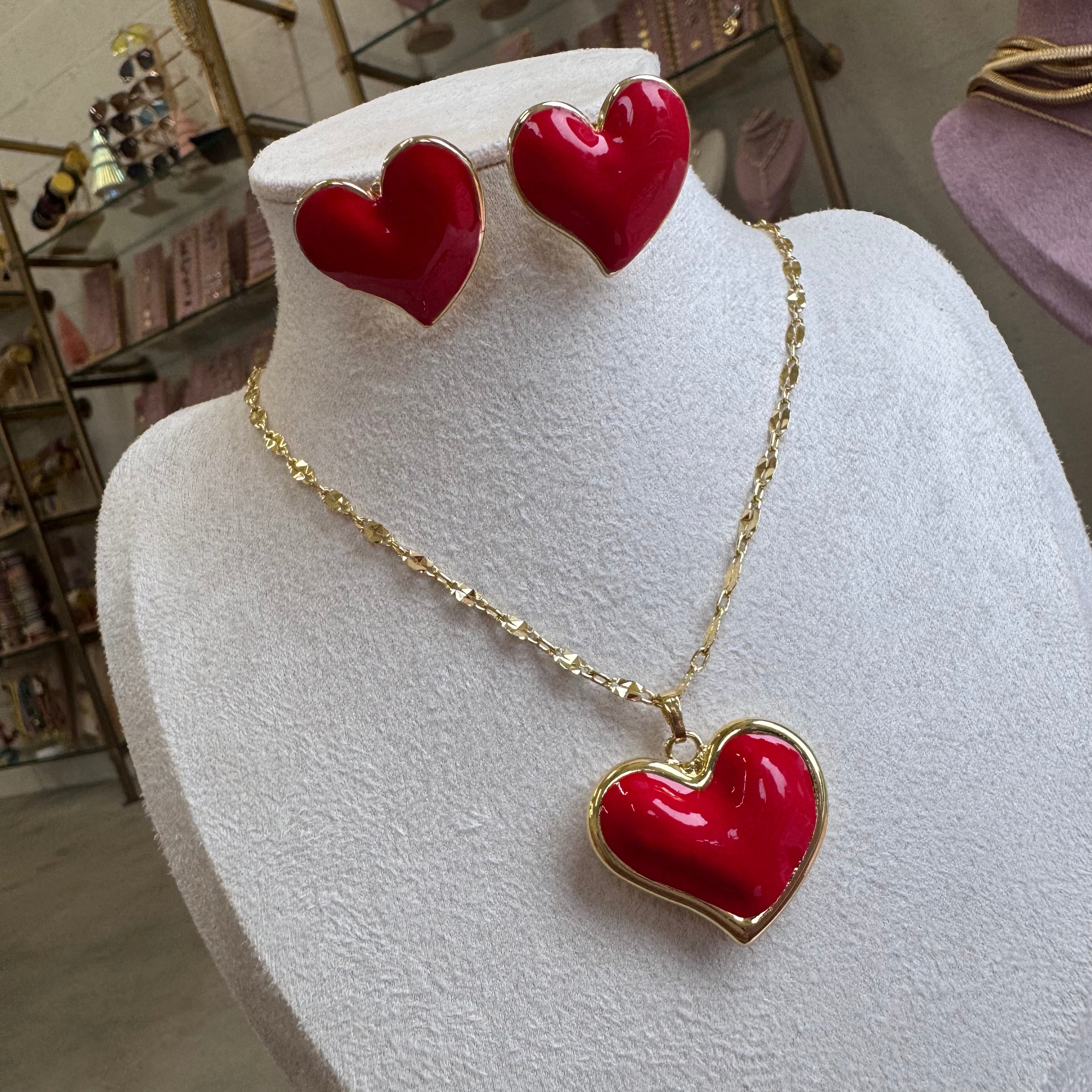 Chunky Red Heart Set