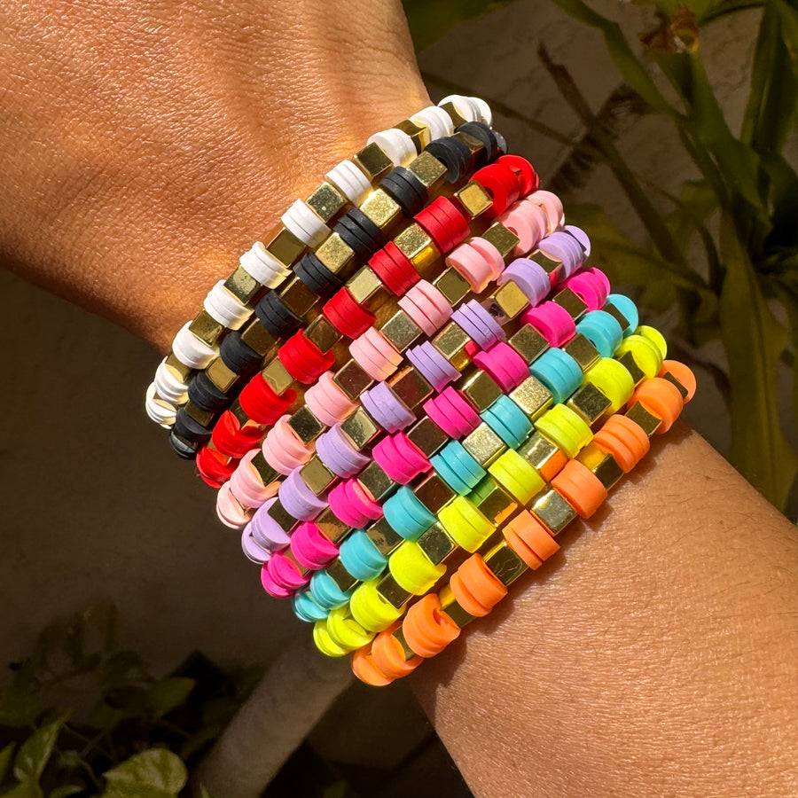 Color Gold Square Bracelet