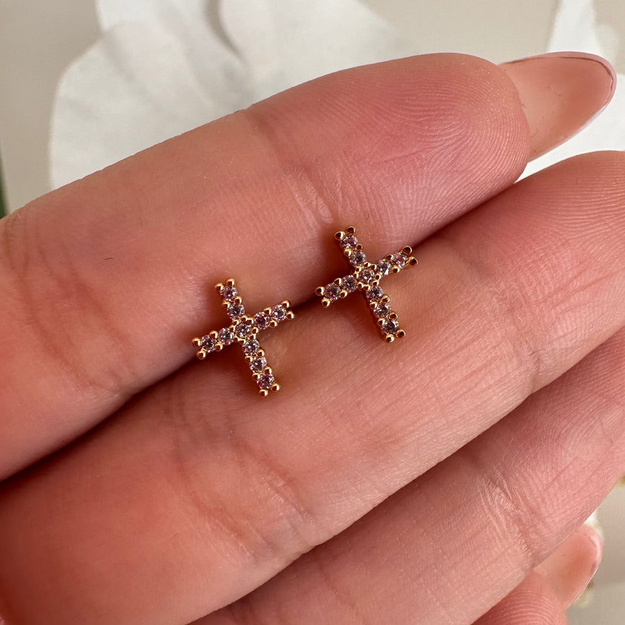 Cross Crystal Piercing