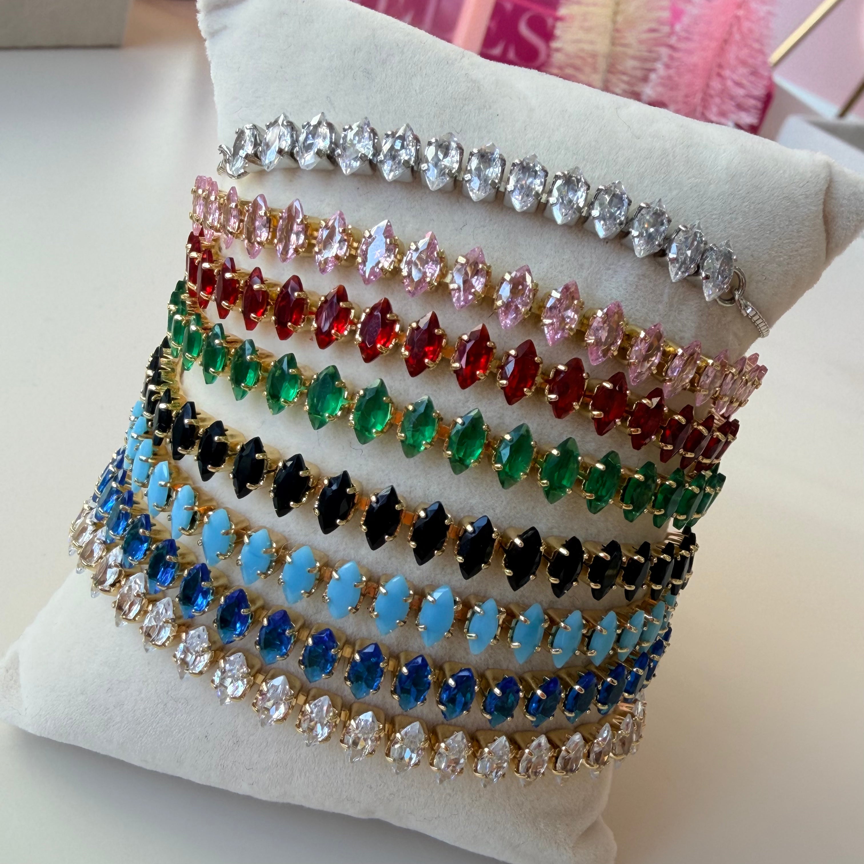 Tennis Rombo Color Bracelets