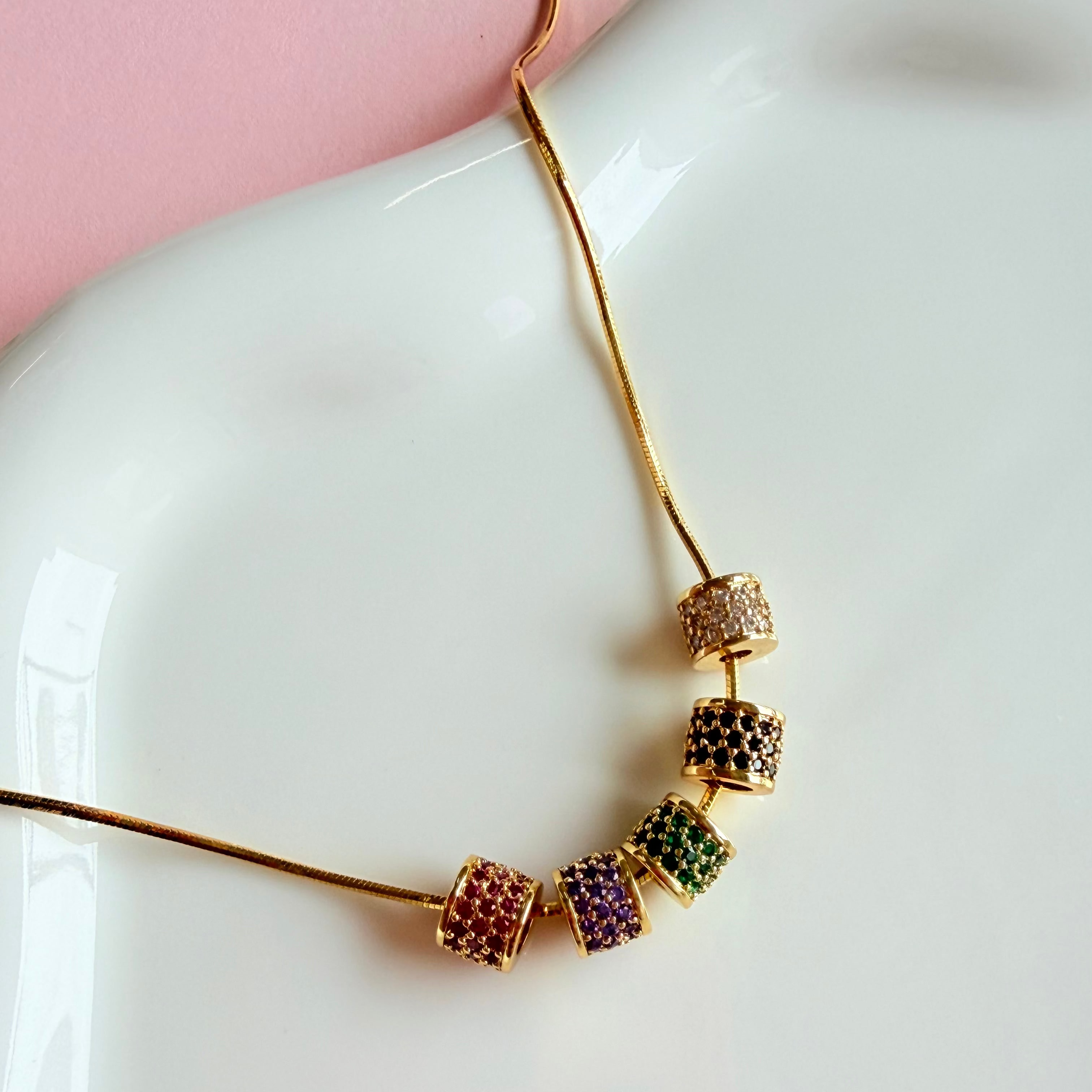 Rolling Tub Full Zirconium Charm