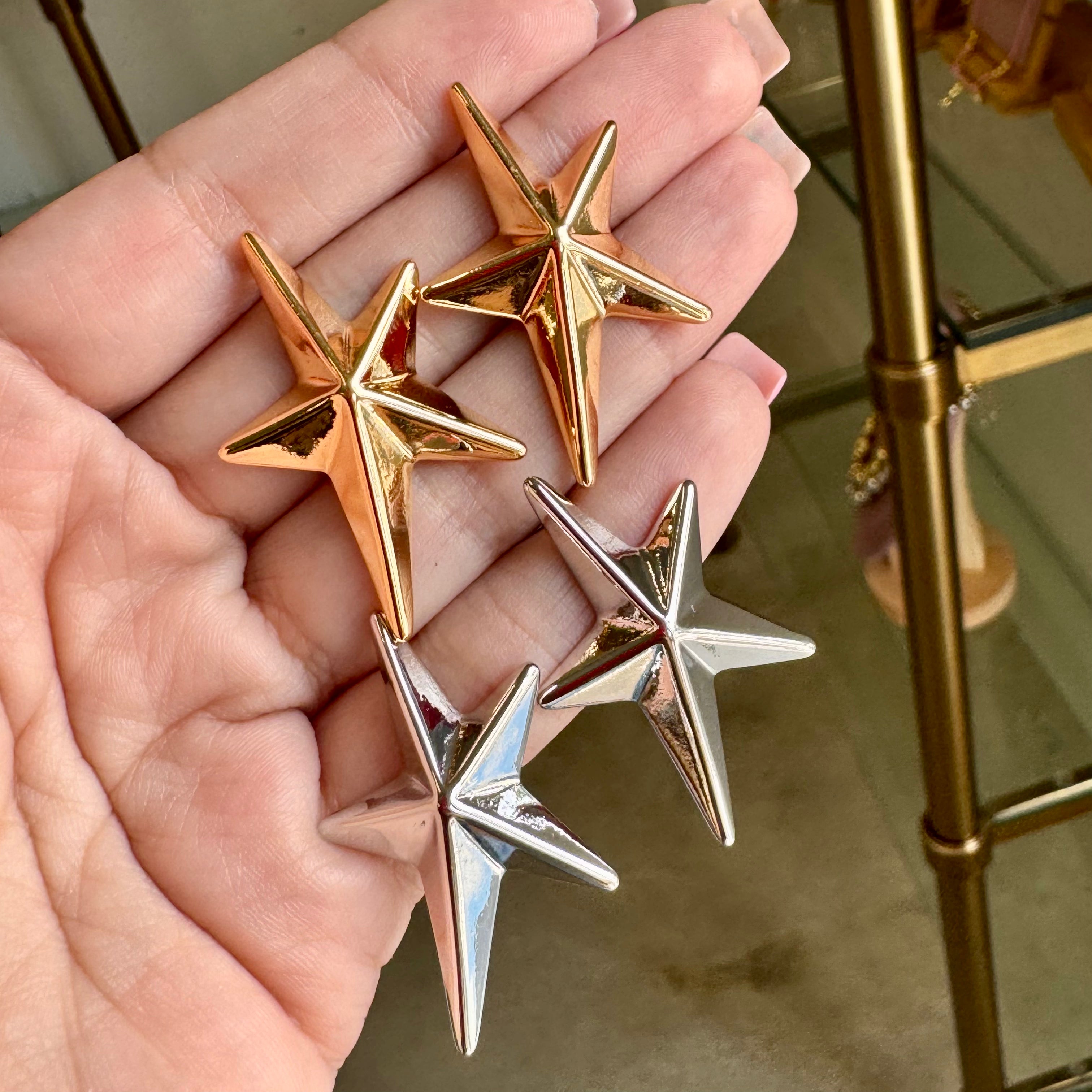 Metal Star Earring