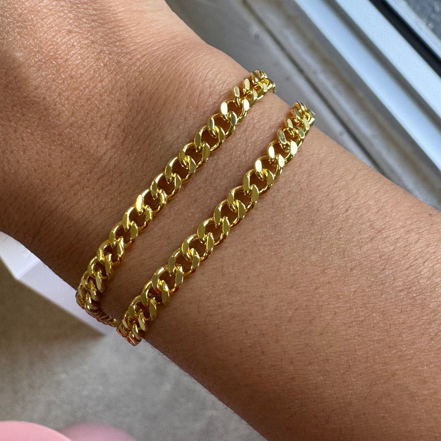 Cuban Chain Gold Bracelet