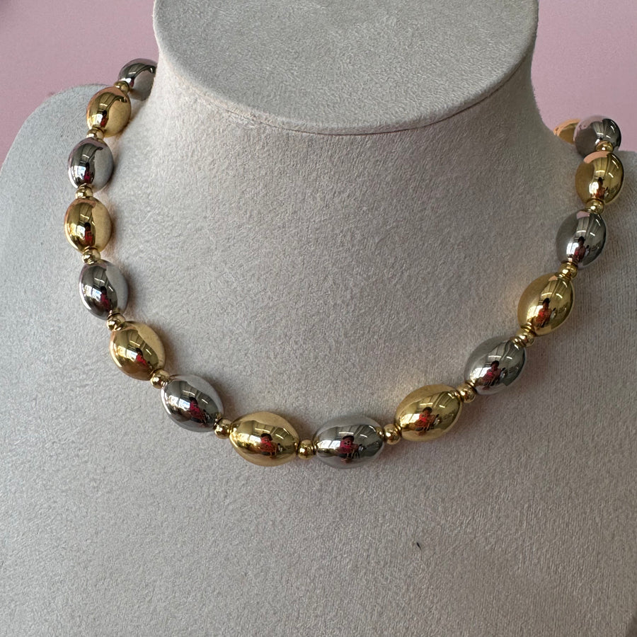 Oval Beads Necklace