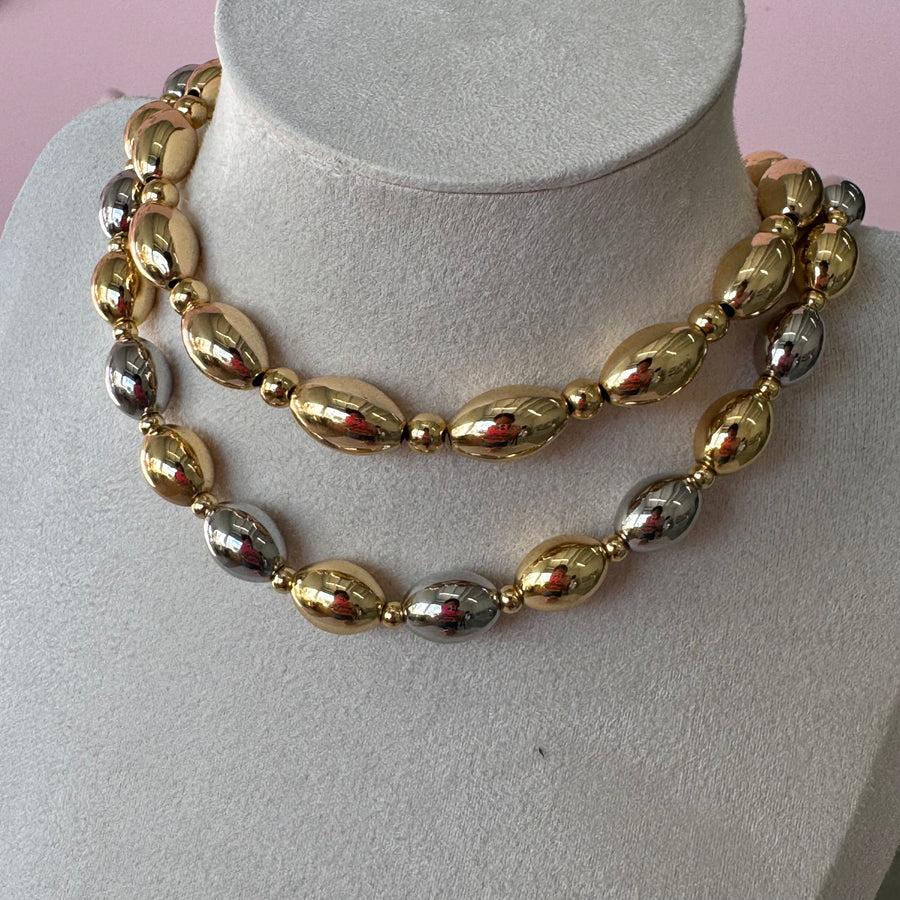 Oval Beads Necklace