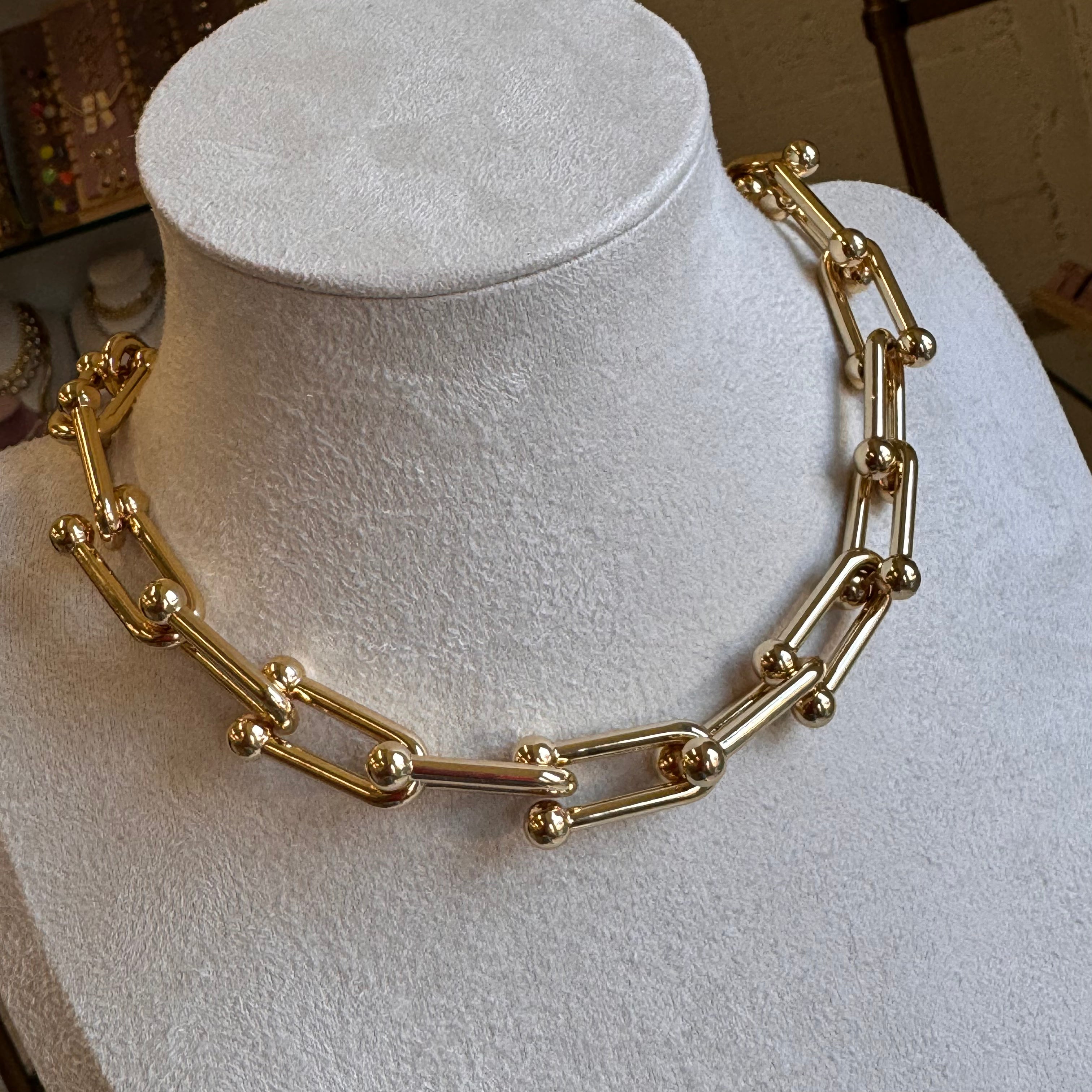 Chunky Old Chain Necklace