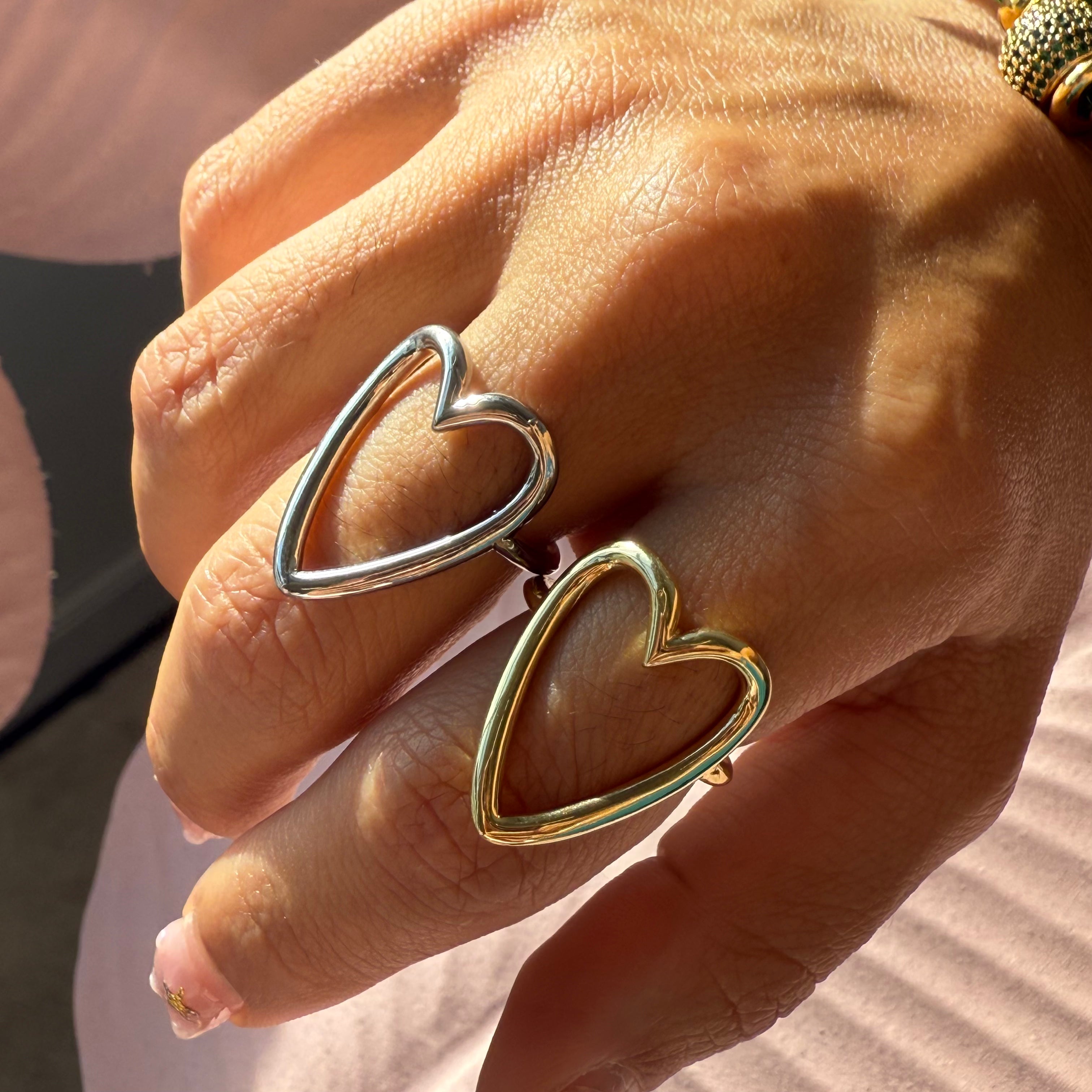 Chunky Fantasy Hearts Ring