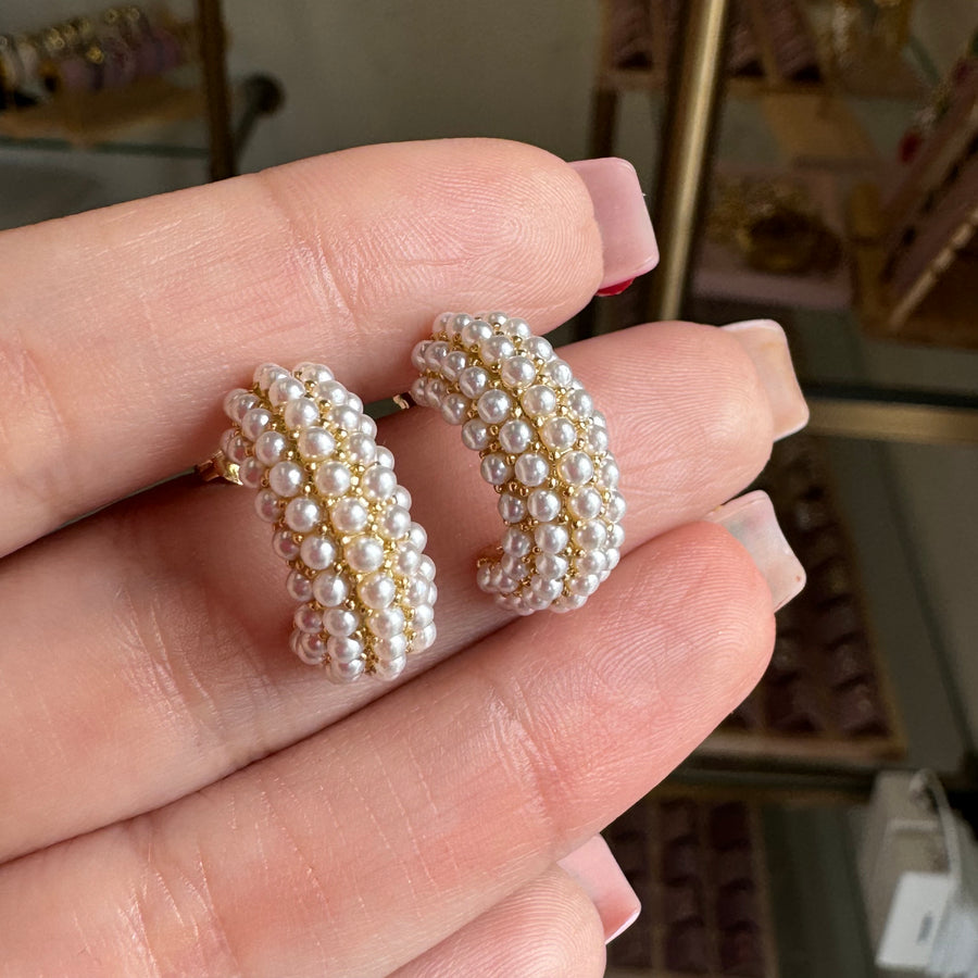 Full Pearl Earrings