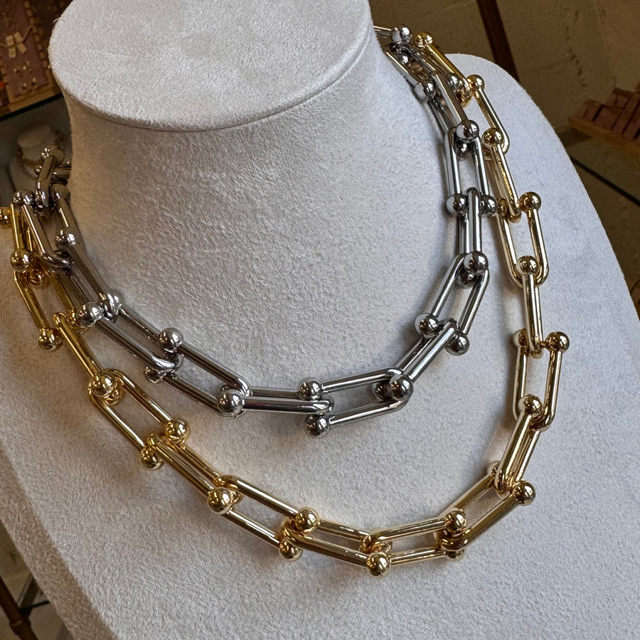 Chunky Old Chain Necklace