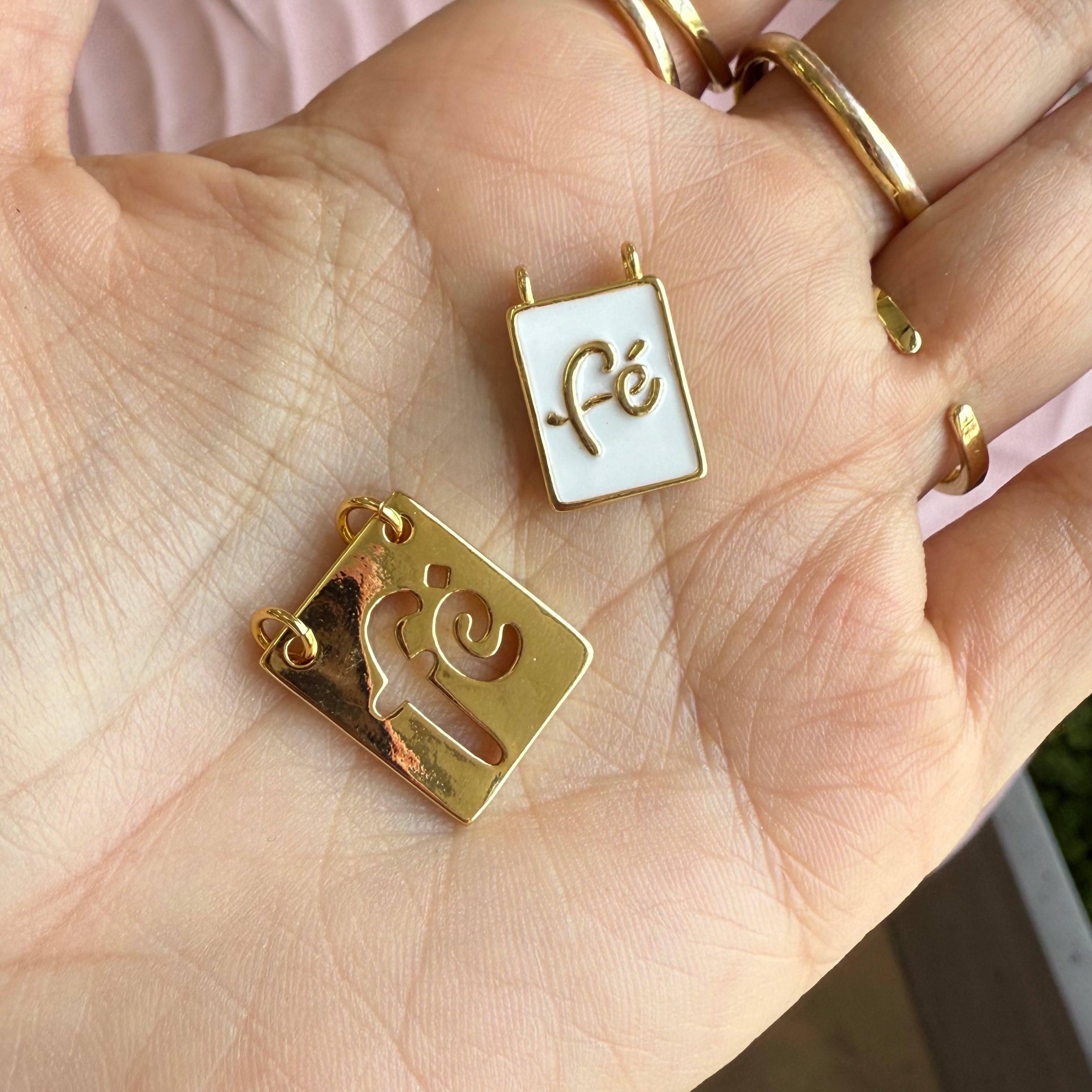Fe Square Charms