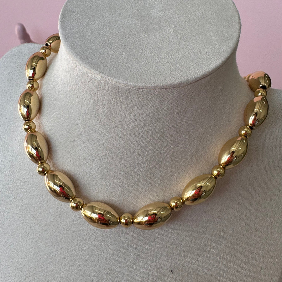 Oval Beads Necklace