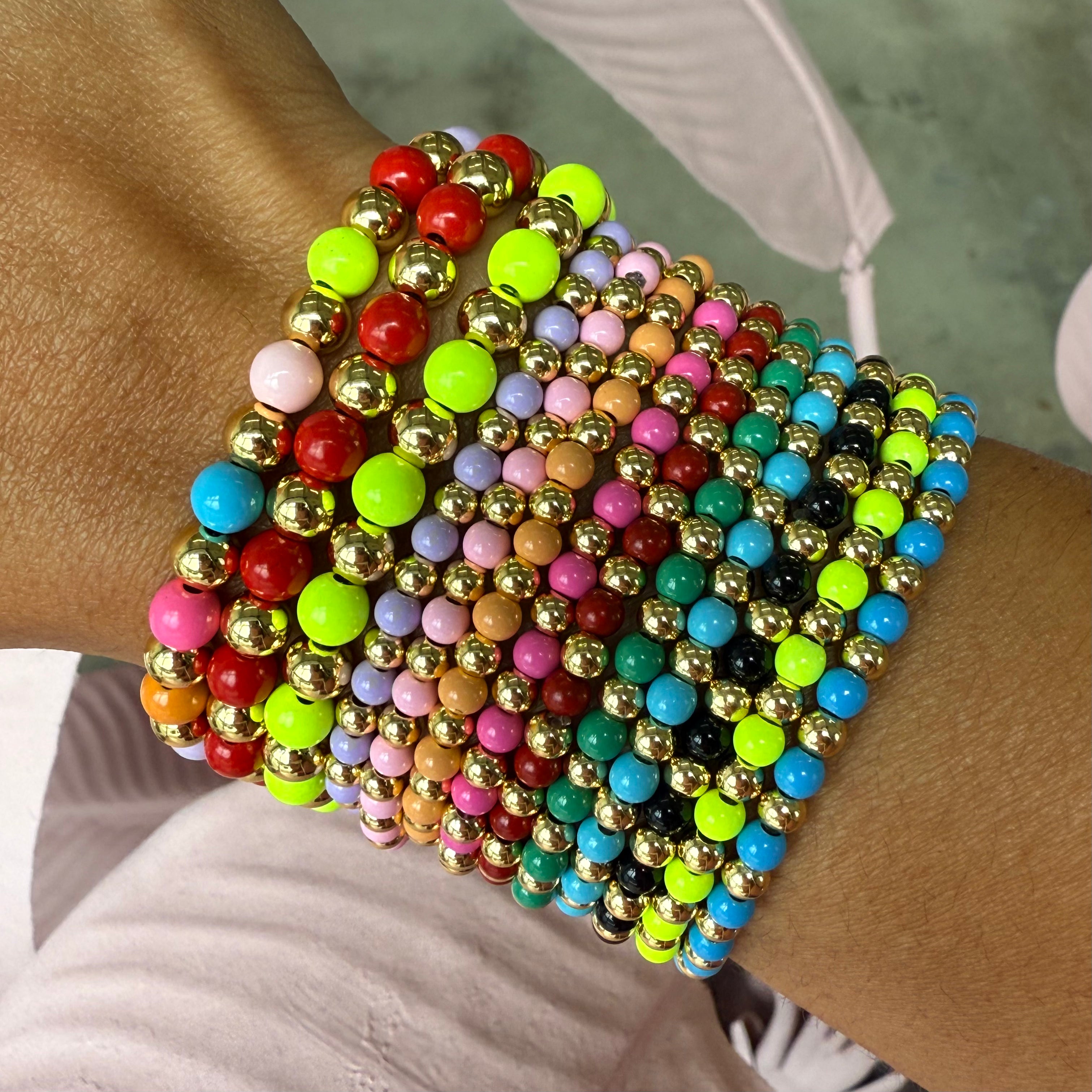 Neon Beads Bracelet