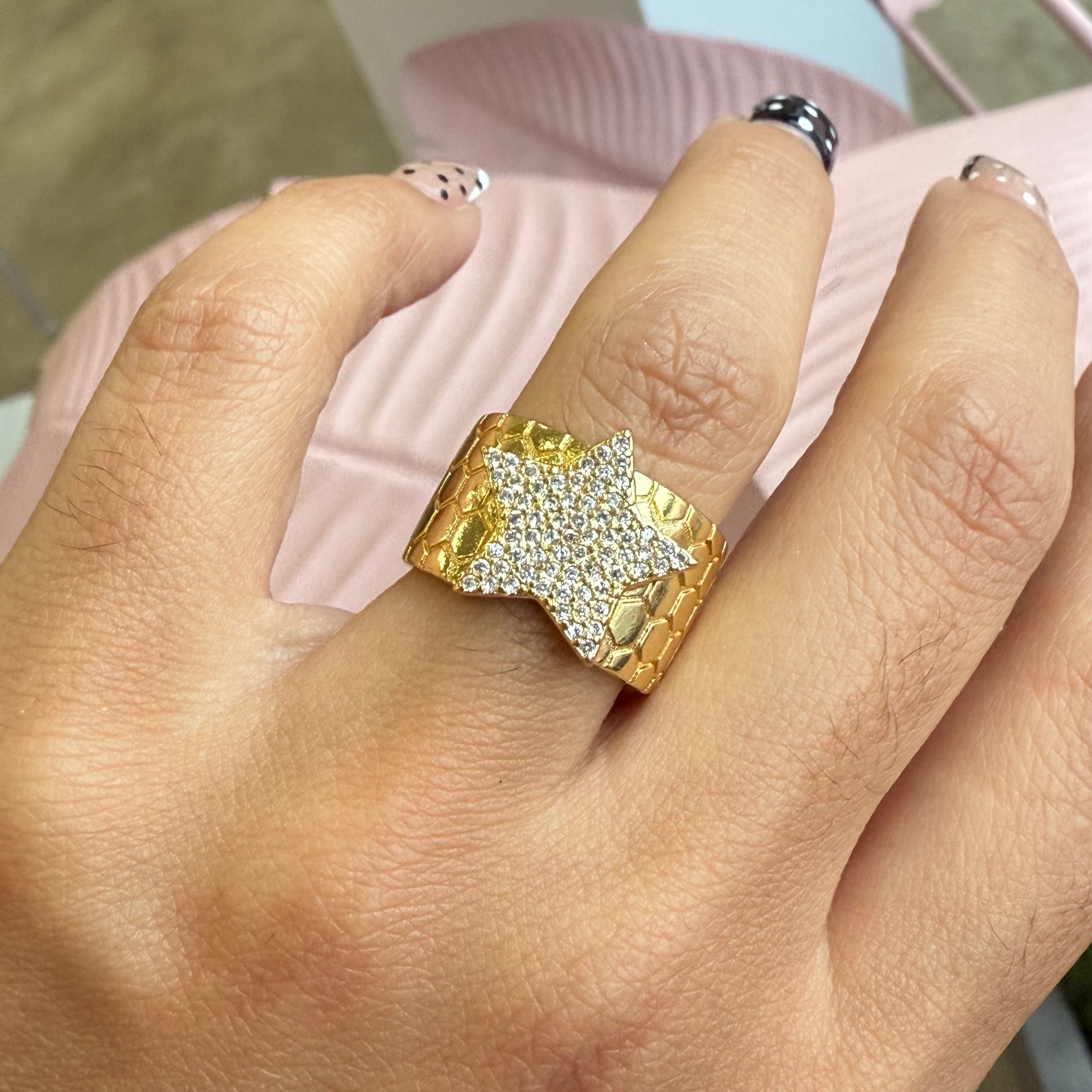 Full Zirconium Heart Shape Ring