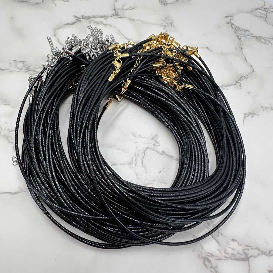 Black Leather Necklace