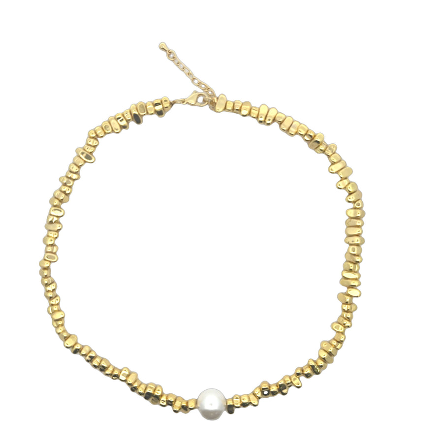 Golden One Pearl Necklace