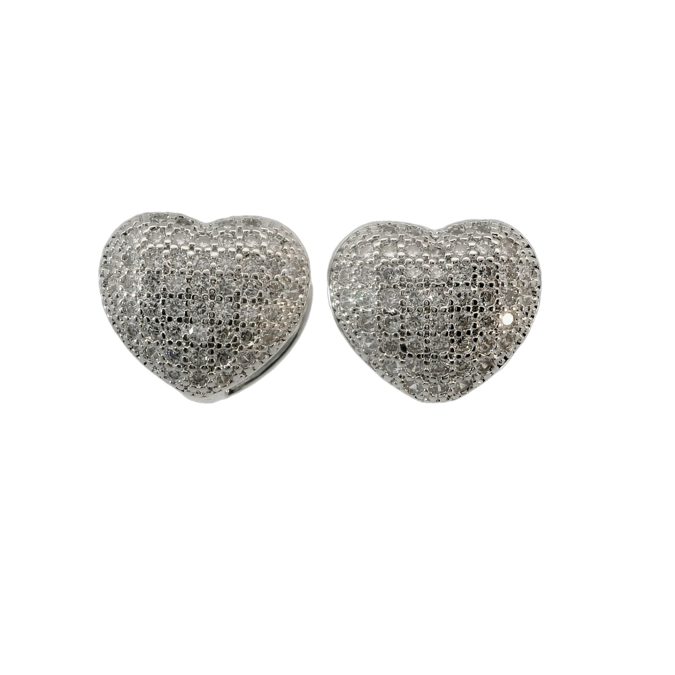 Heart Full Zirconium Earrings